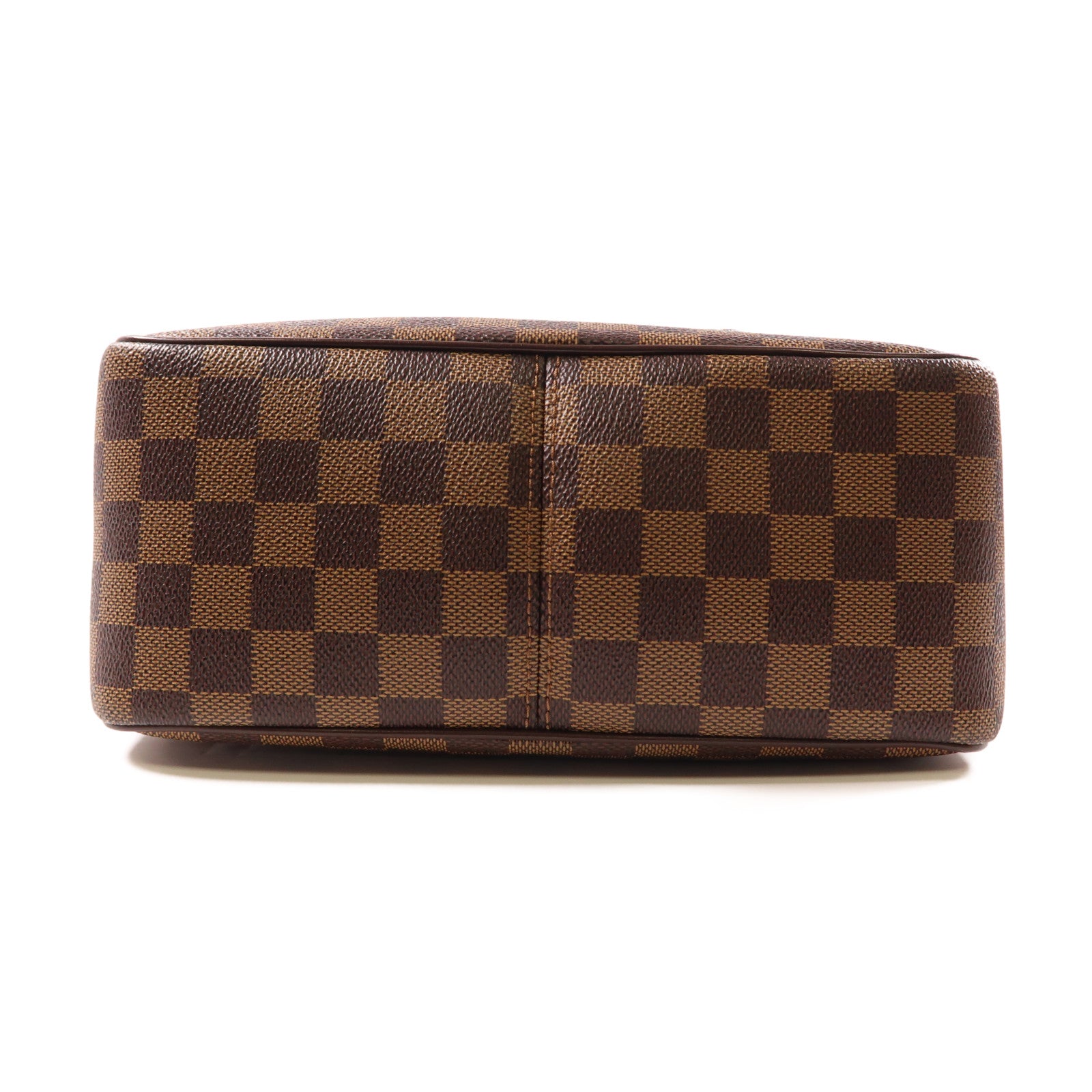 LOUIS VUITTON Damier Olaf MM金扣肩背袋棕色
