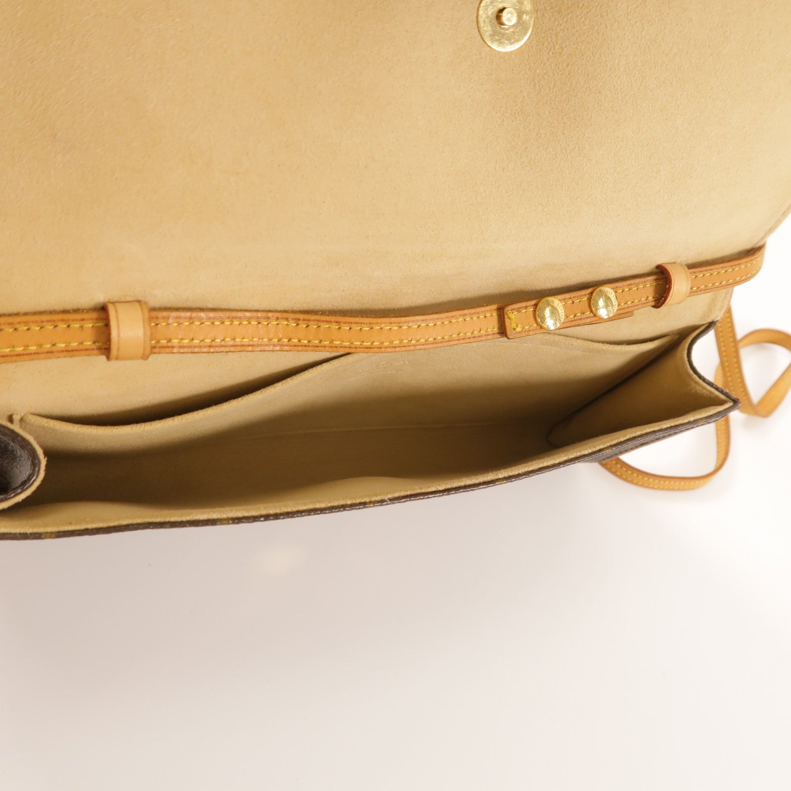 LOUIS VUITTON Monogram Pochette Twin GM金扣肩背袋
