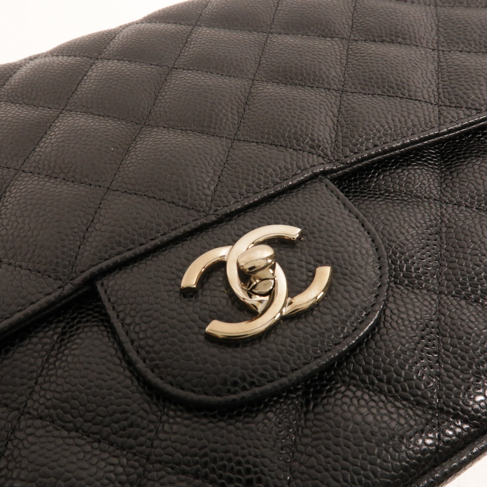 CHANEL 牛皮皮革Large Classic鏈帶肩背袋