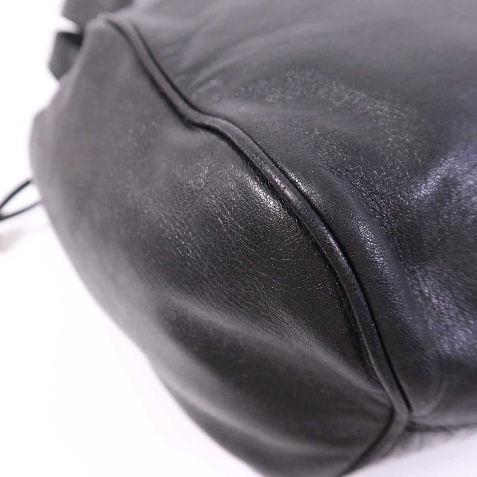 LOEWE 鴕鳥皮革/羊皮皮革Vintage Hand Bag金扣手挽袋