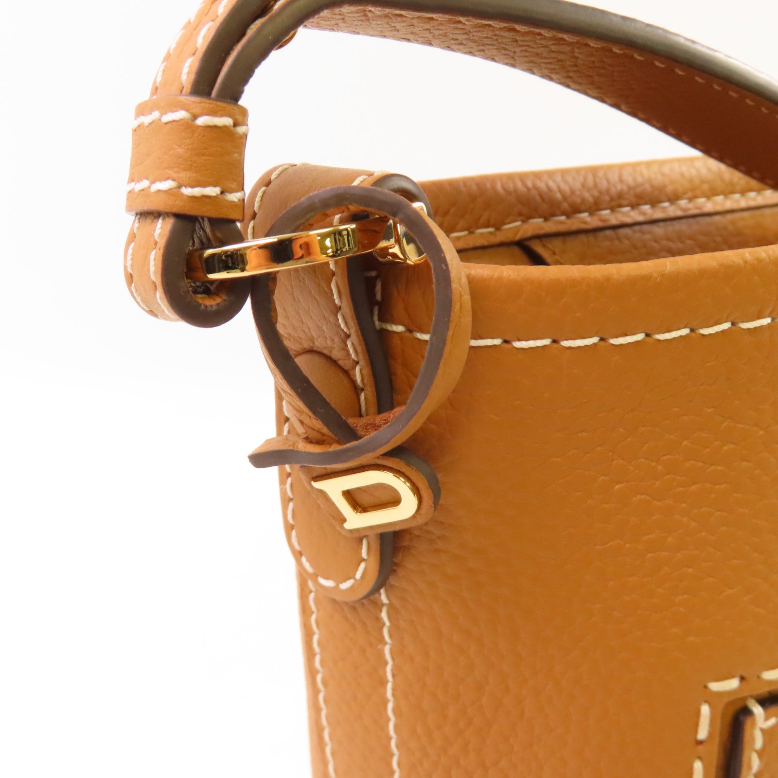 SELECTION 【激減優惠】Delvaux Pin Mini Bucket Surpique Hand Bag金扣手挽袋