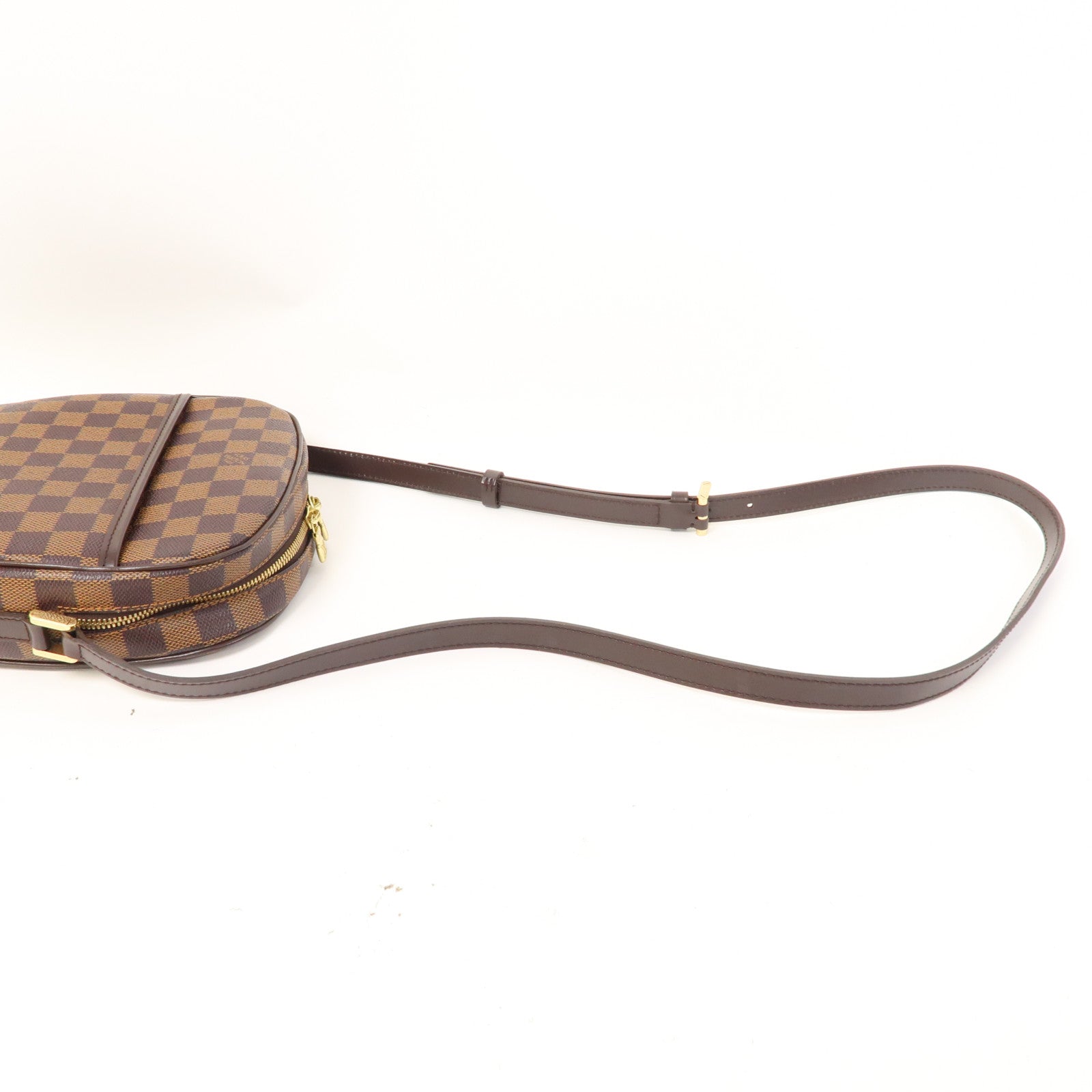 LOUIS VUITTON Damier Ipanema PM金扣肩背袋啡色