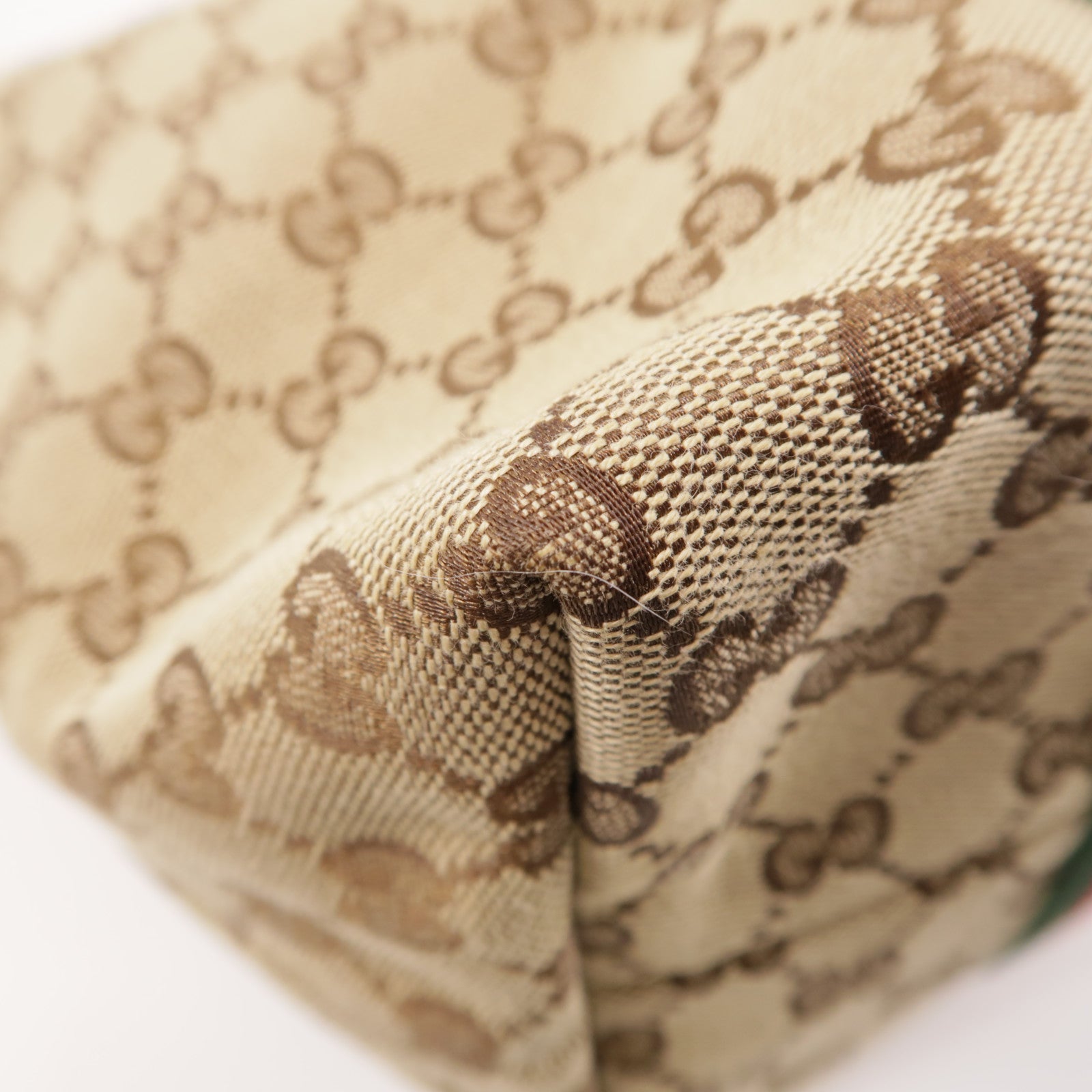 GUCCI GG GHW Sherry Line Tote Bag Shoulder Bag 139260 Canvas Brown