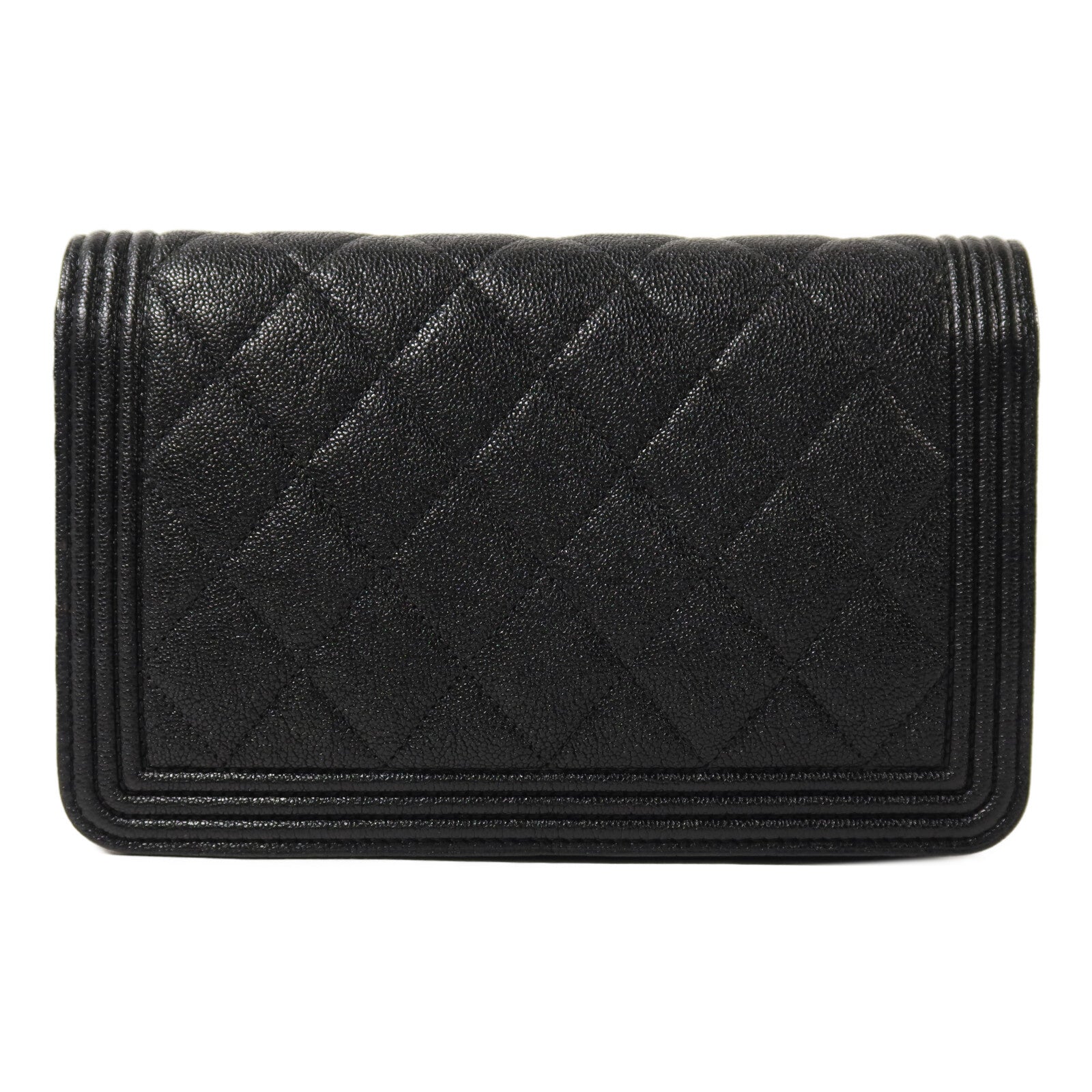 CHANEL 牛皮皮革LeBoy Wallet On Chain鏈帶肩背袋
