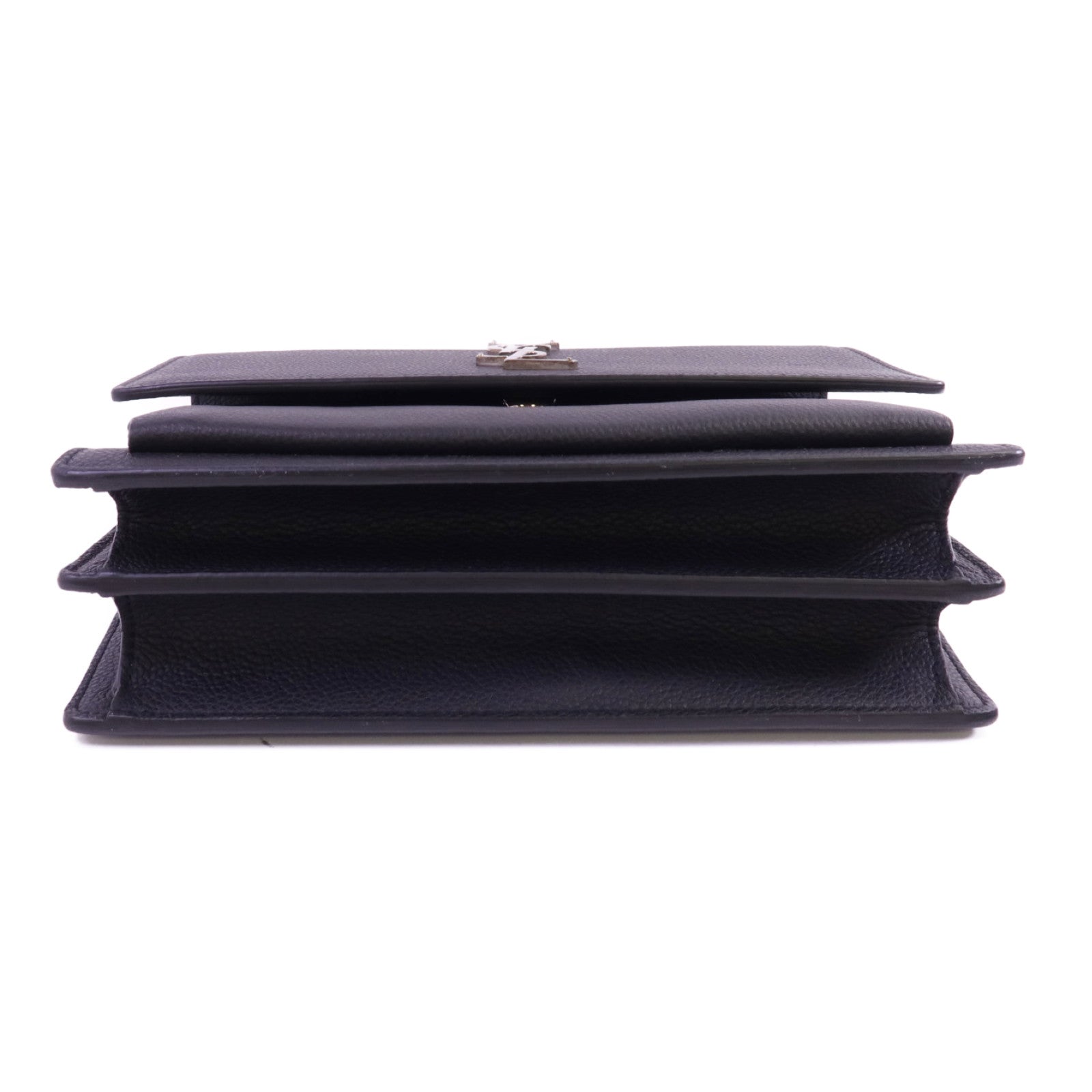 SAINT LAURENT 牛皮皮革Sunset銀扣鏈帶肩背袋