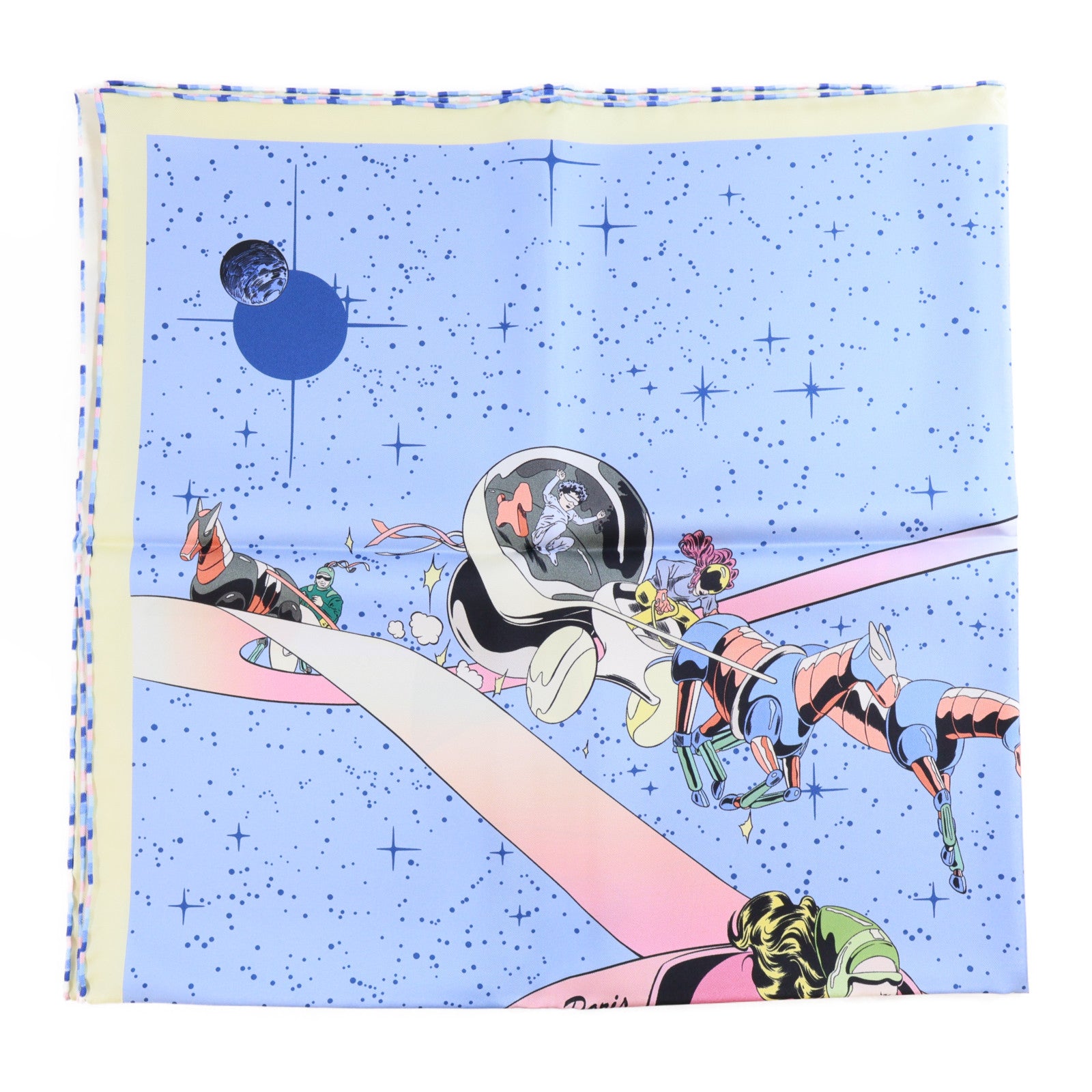 HERMES 絲質Scarf絲巾彩色