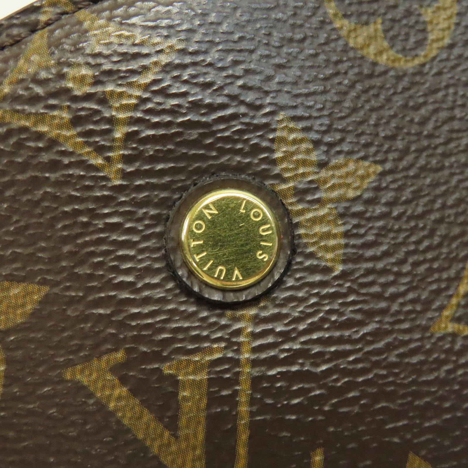LOUIS VUITTON Monogram Montaigne MM金扣手挽肩背兩用袋啡色