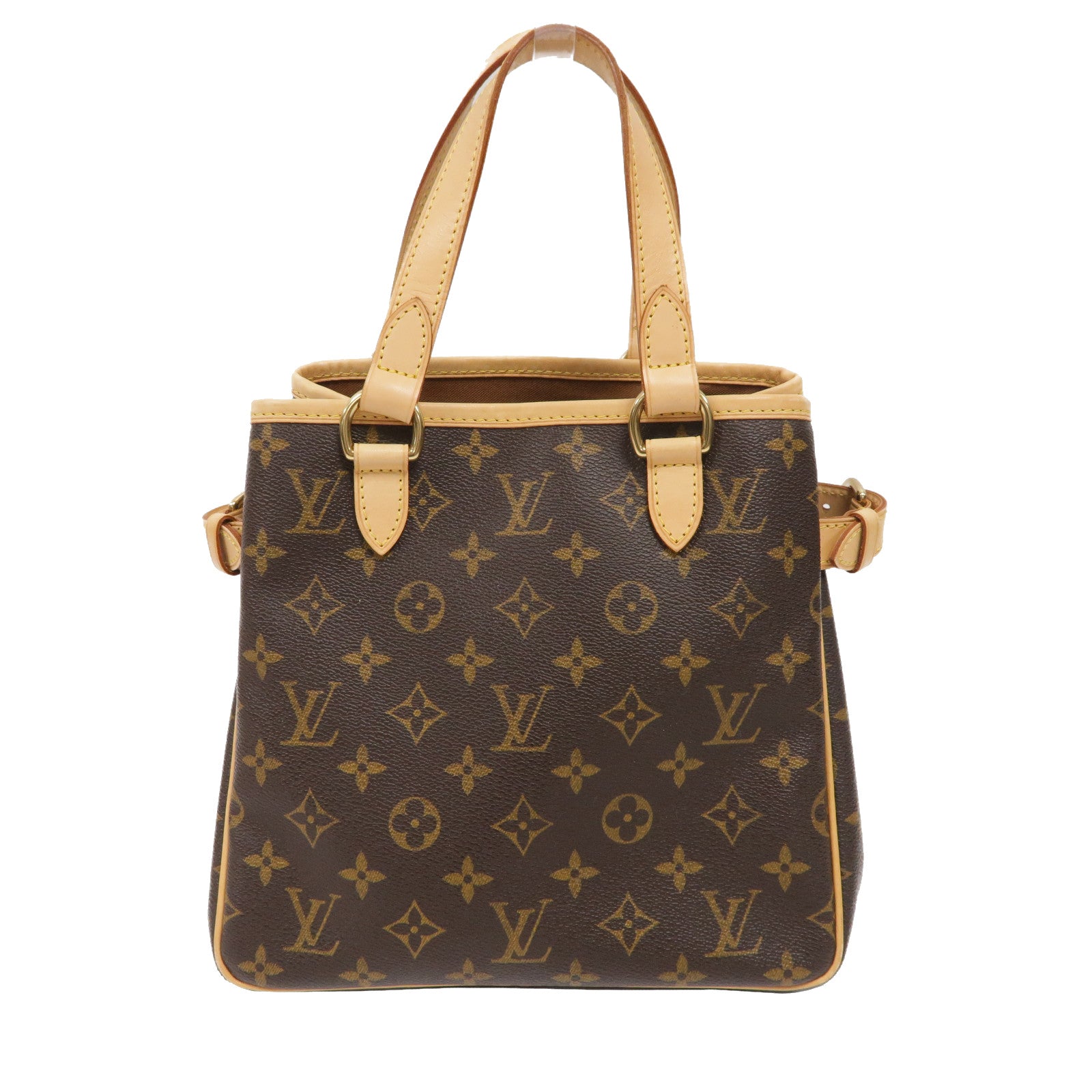 LOUIS VUITTON Monogram Batignolles金扣手挽袋啡色