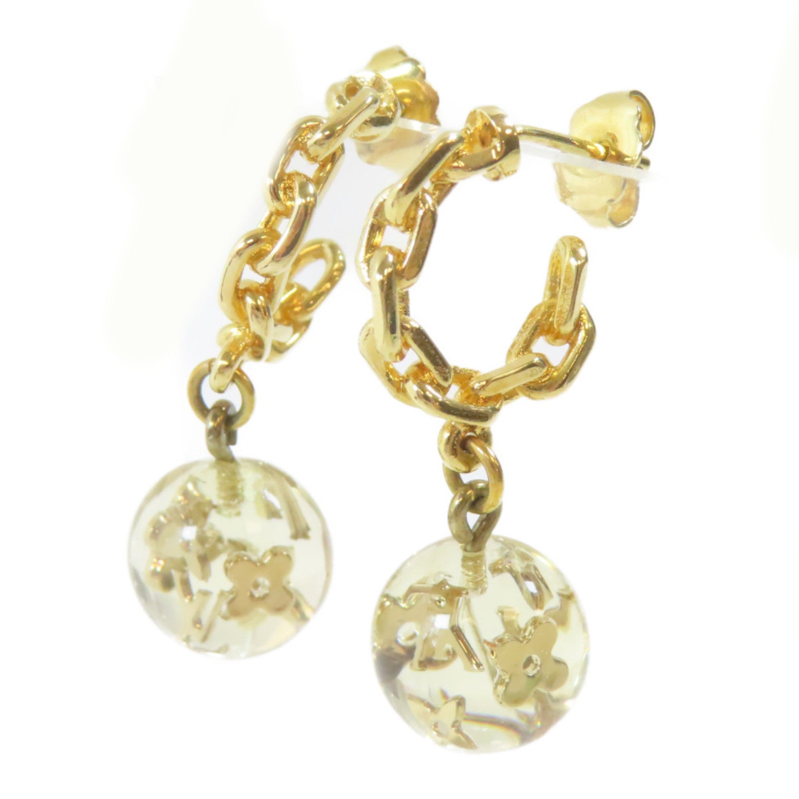 LOUIS VUITTON 金屬Buckle Dreyer Buhl Earrings耳環金色