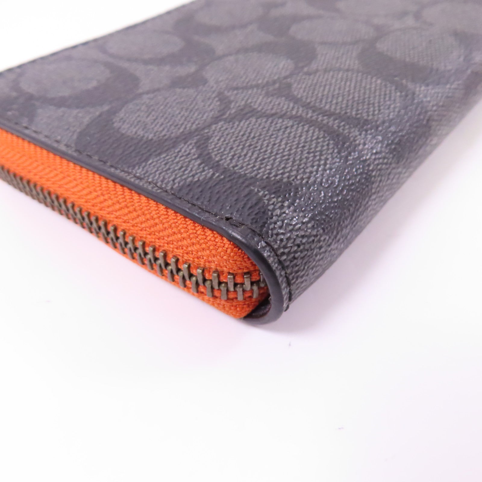 COACH 塗層帆布Zipper Long Wallet長錢包