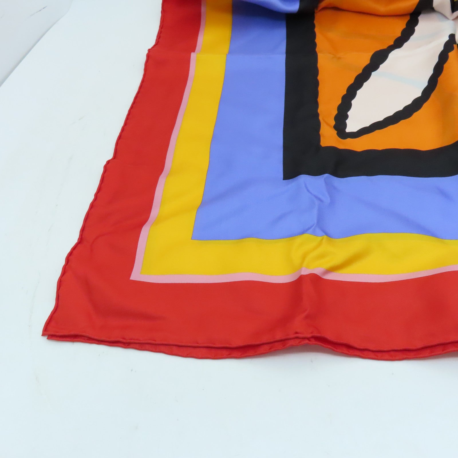 HERMES Silk Scarf 90x90 Scarf Red