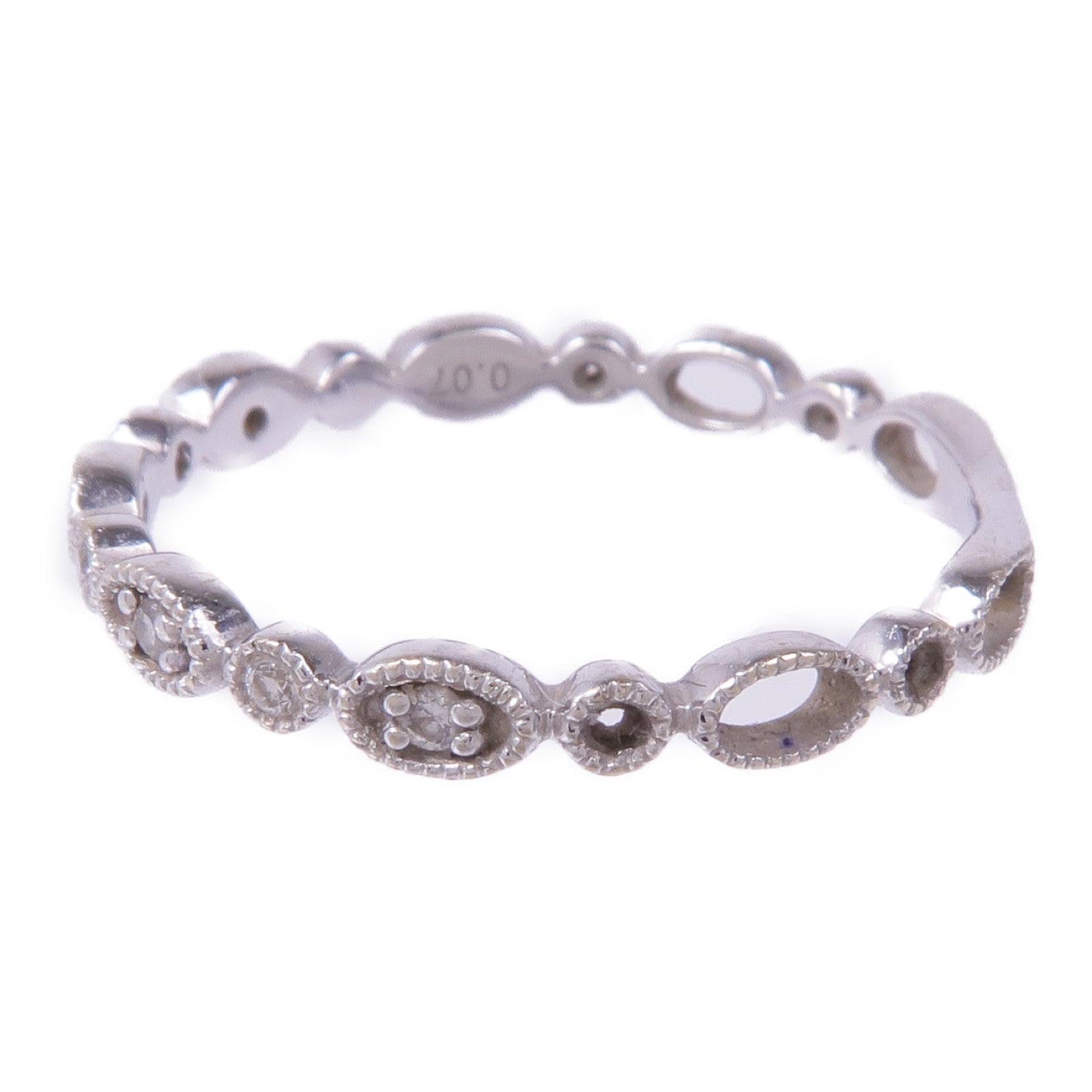 JEWELRY 【激減優惠】18K白金Diamond Ring鑽石戒指US#6.5