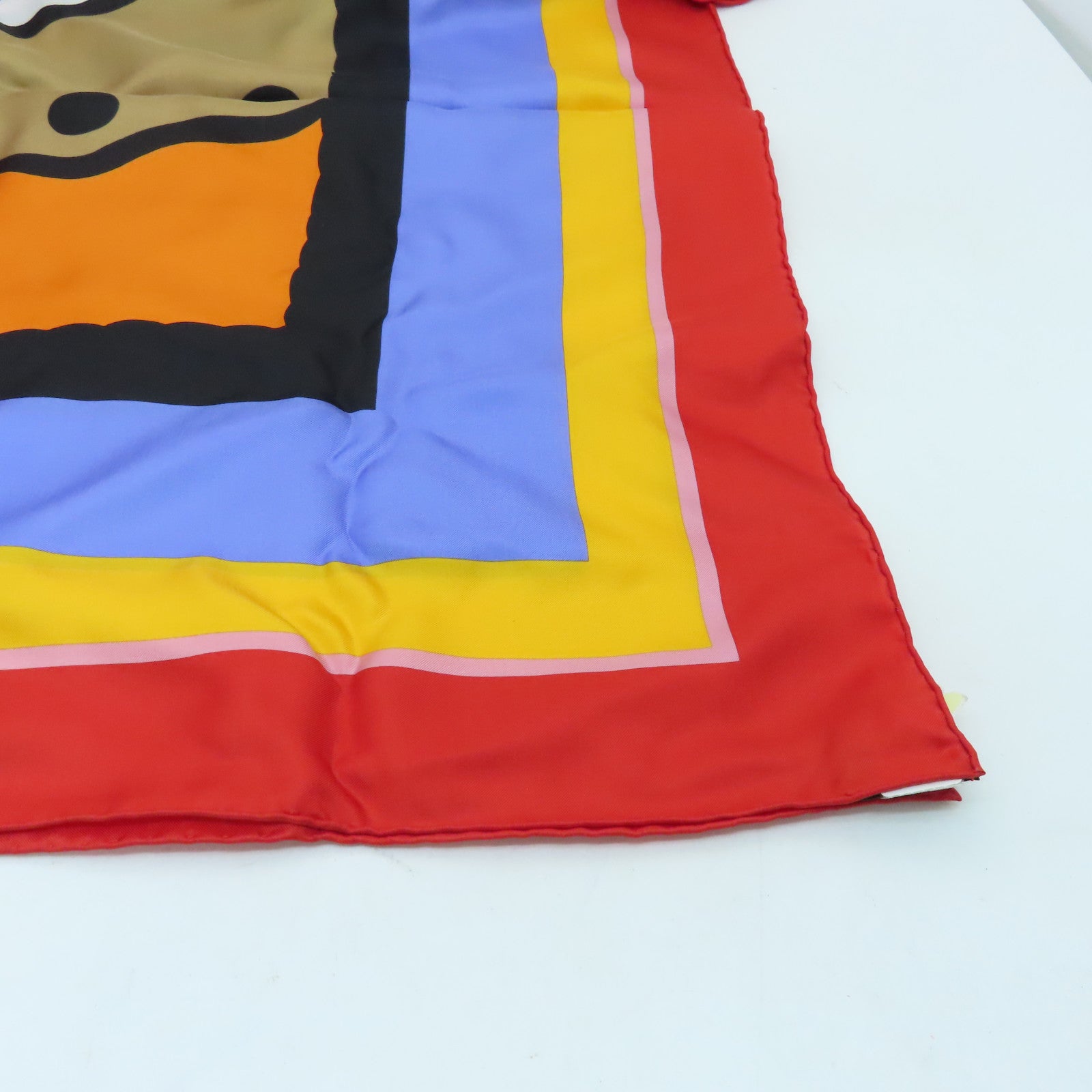 HERMES Silk Scarf 90x90 Scarf Red