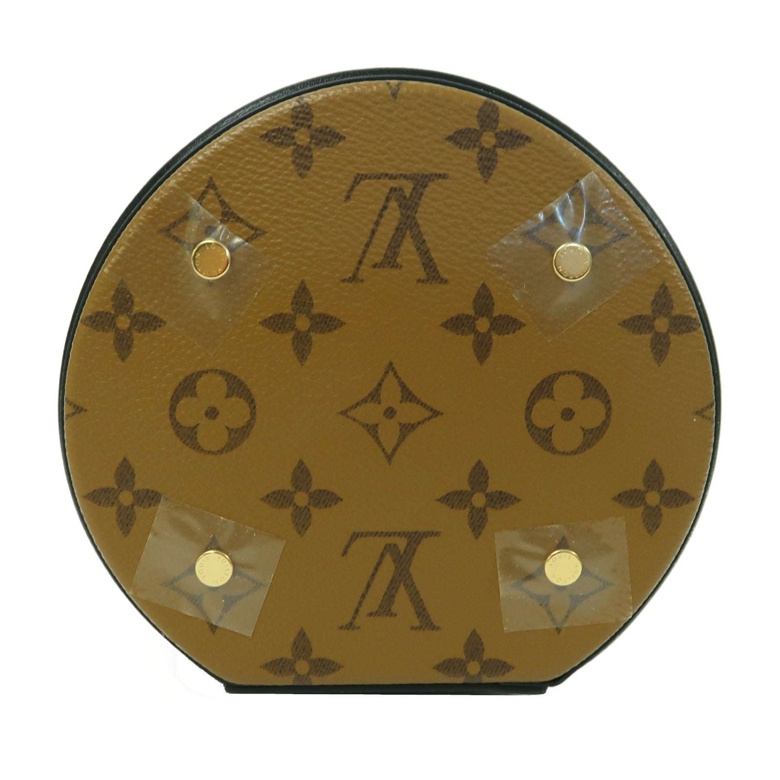 LOUIS VUITTON Monogram Reverse Cannes金扣手挽肩背兩用袋啡色