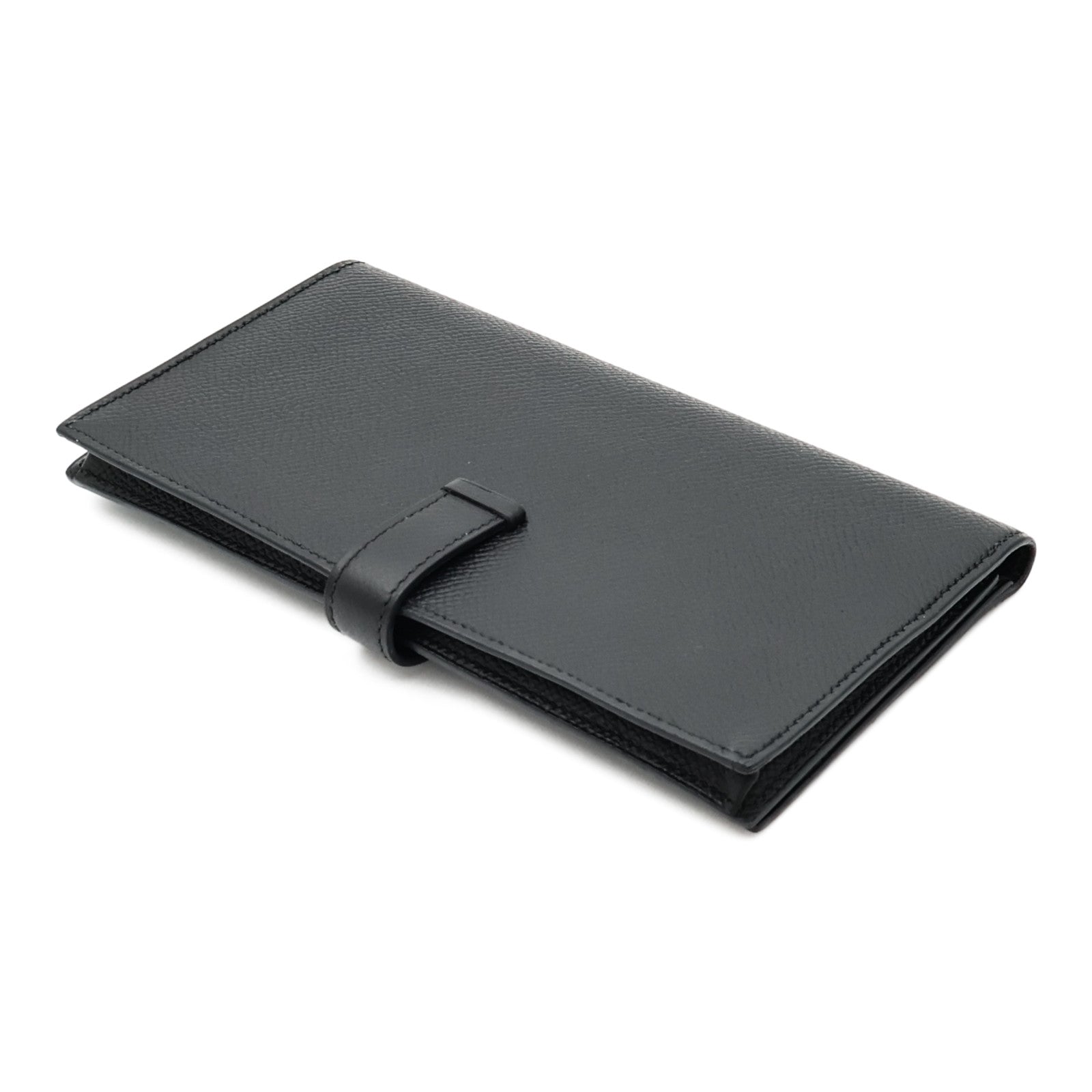 HERMES Epsom皮革Bearn Wallet長錢包Noir