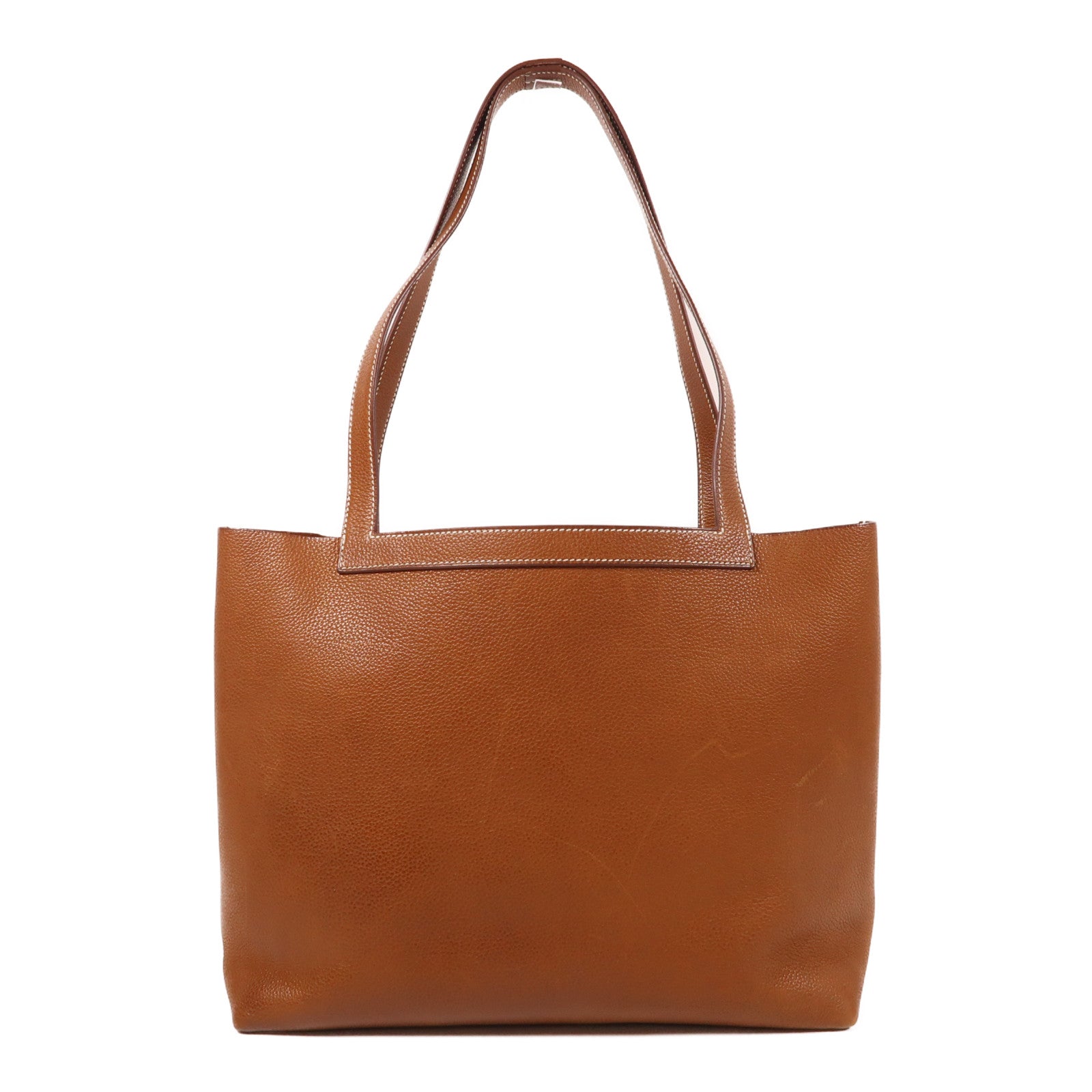 HERMES【激減優惠】 Barenia皮革Cabasellier 31肩背袋啡色