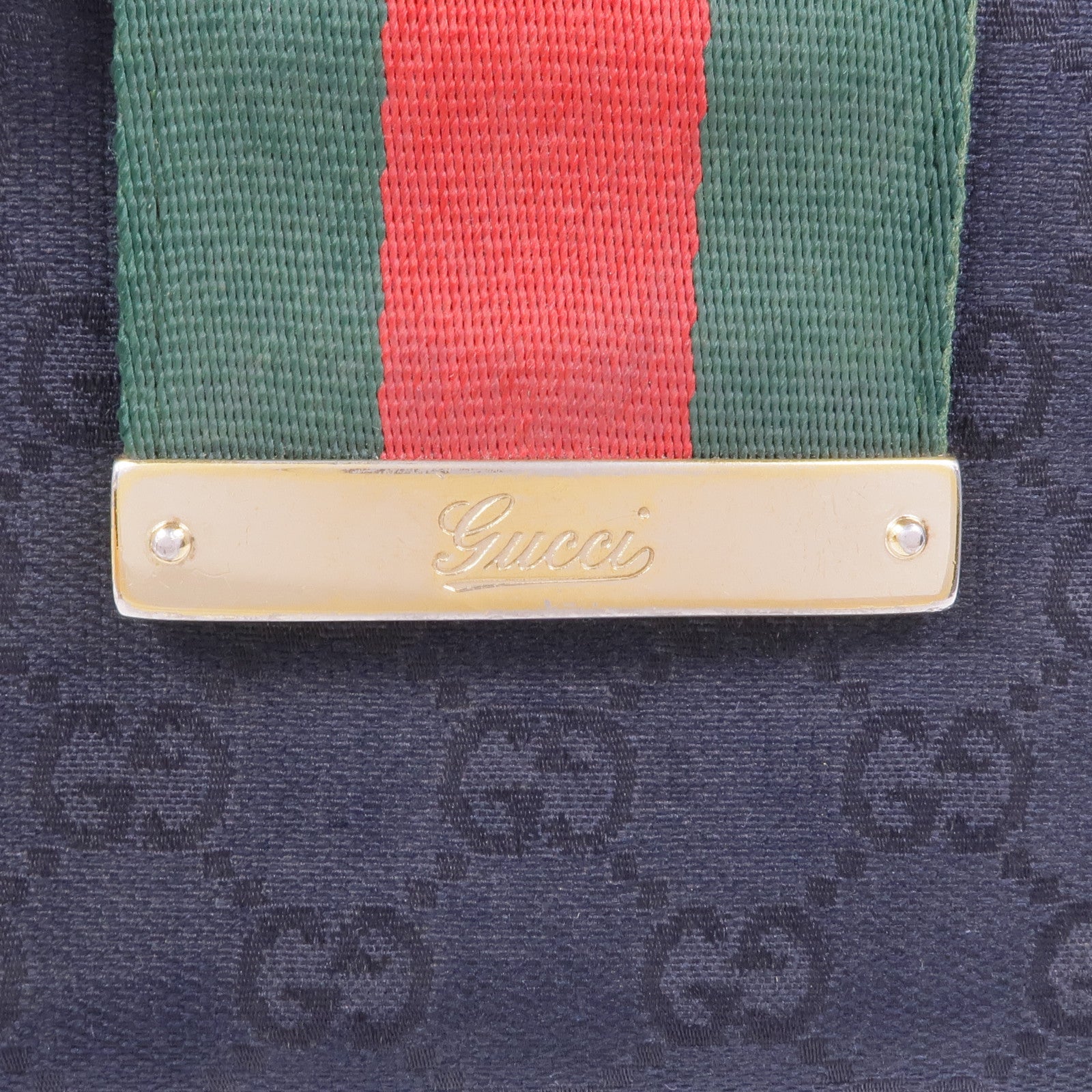 GUCCI 帆布Wallet金扣錢包