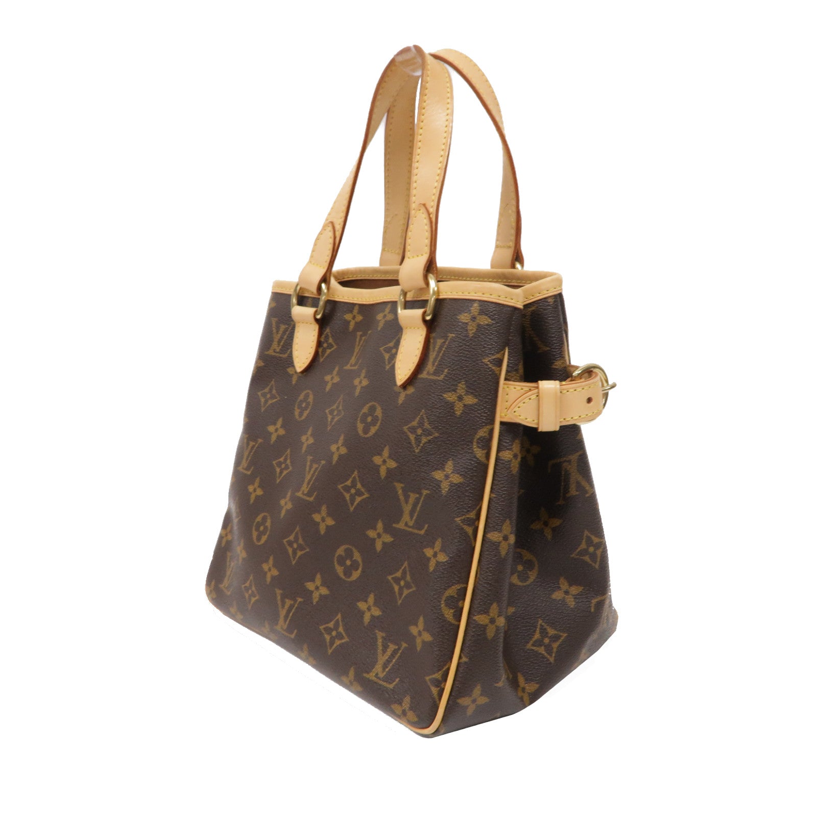 LOUIS VUITTON Monogram Batignolles金扣手挽袋啡色