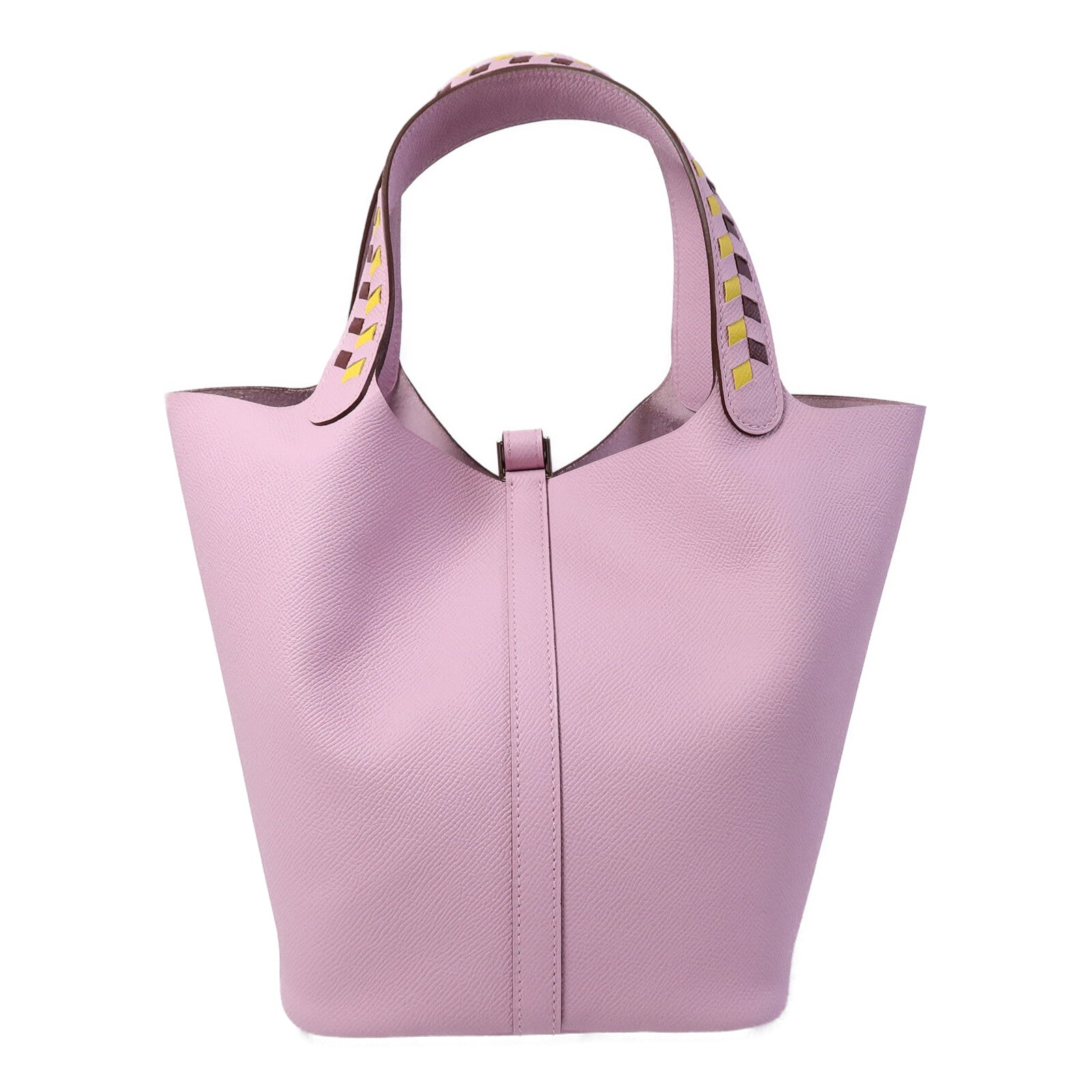 HERMES Epsom皮革Picotin MM手挽袋Mauve Sylvestre