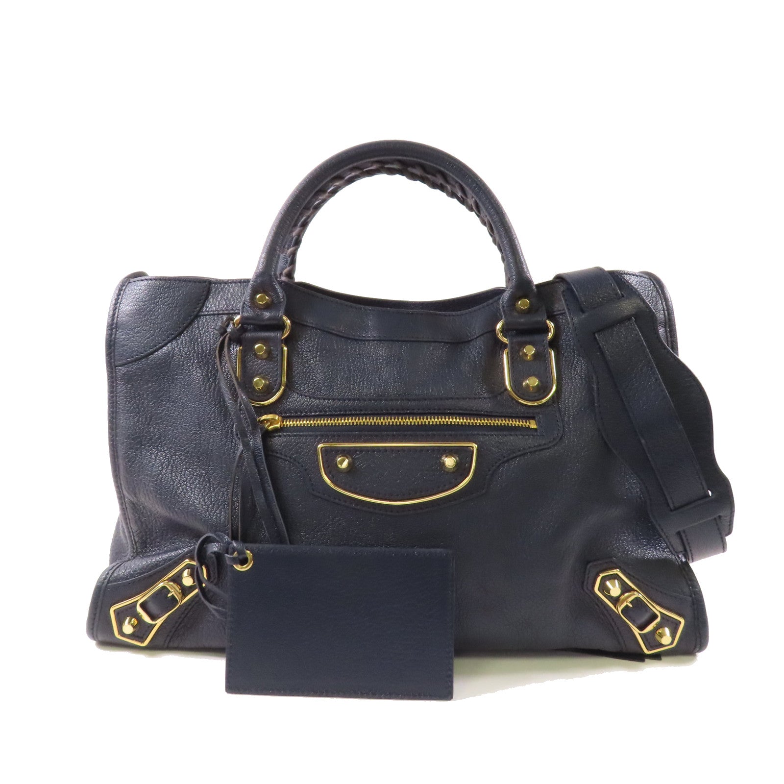 BALENCIAGA 牛皮皮革Shoulder Bag金扣肩背袋