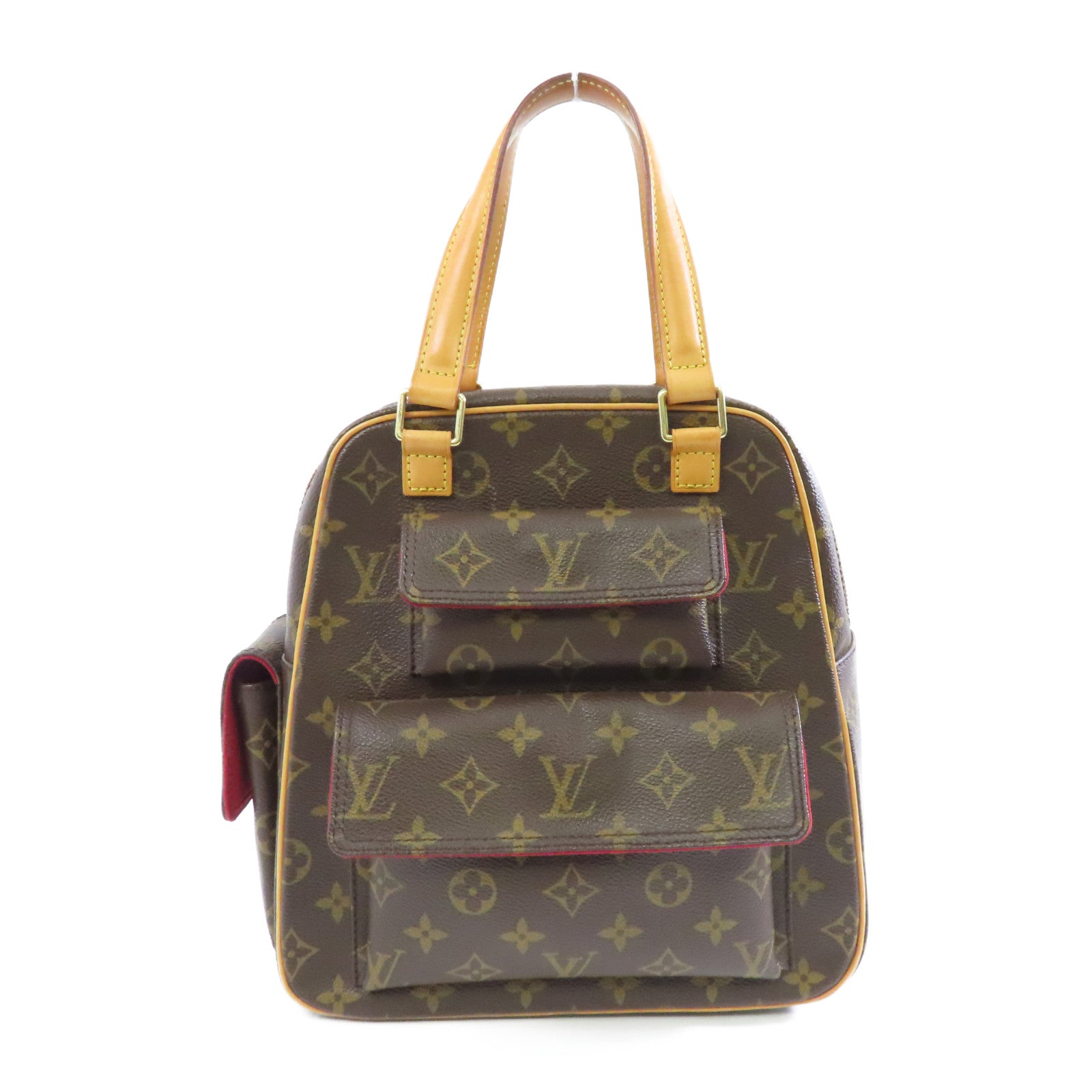 LOUIS VUITTON Monogram Excentri-cite金扣手挽袋啡色