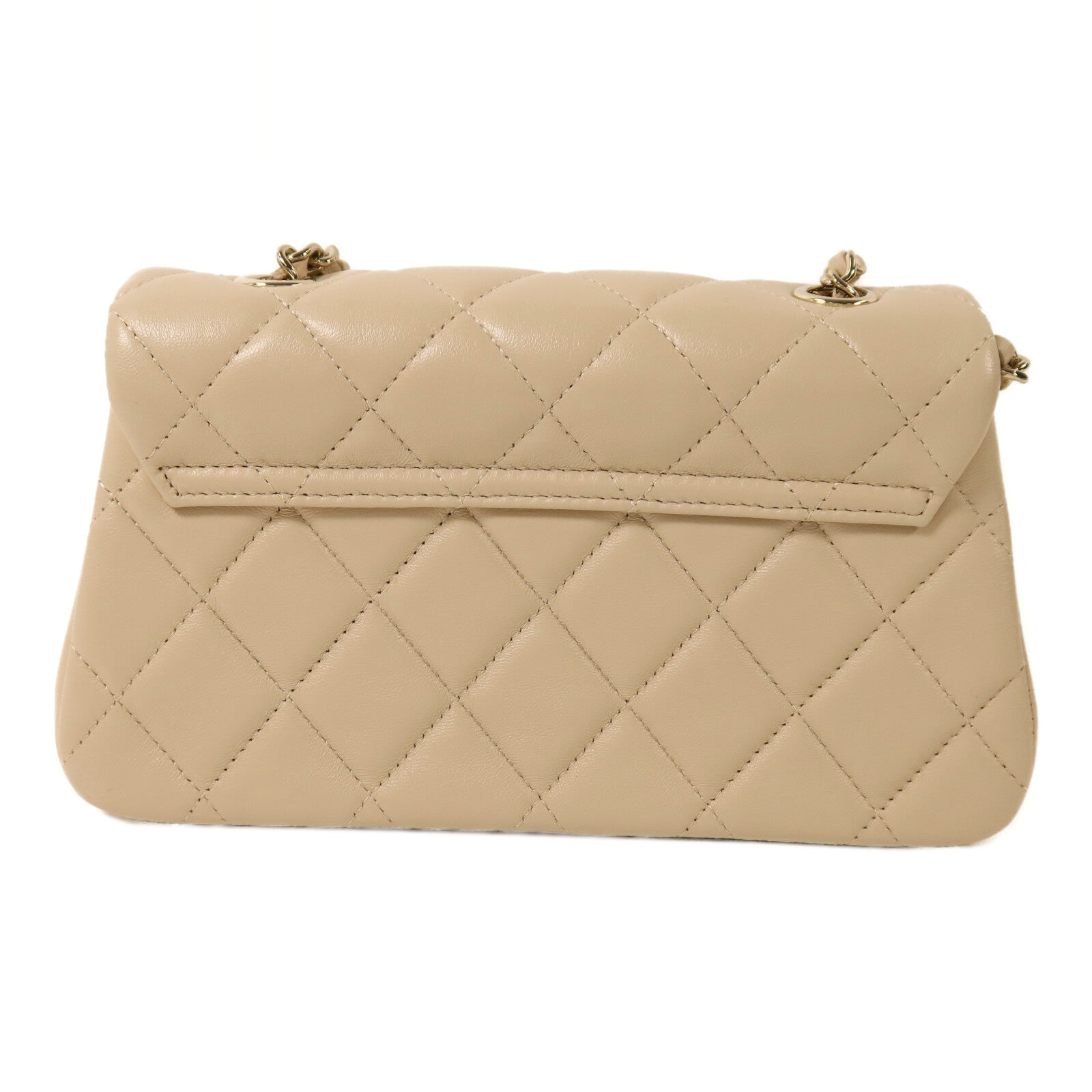 CHANEL 羊皮皮革Chain Shoulder金扣鏈帶肩背袋