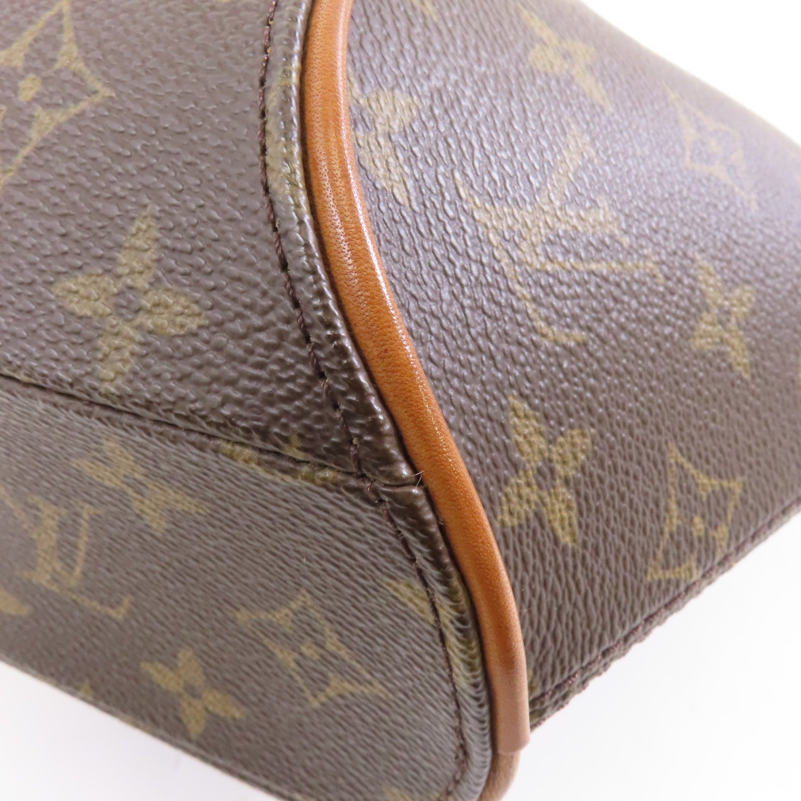 LOUIS VUITTON Monogram Ellipse PM金扣手挽袋啡色