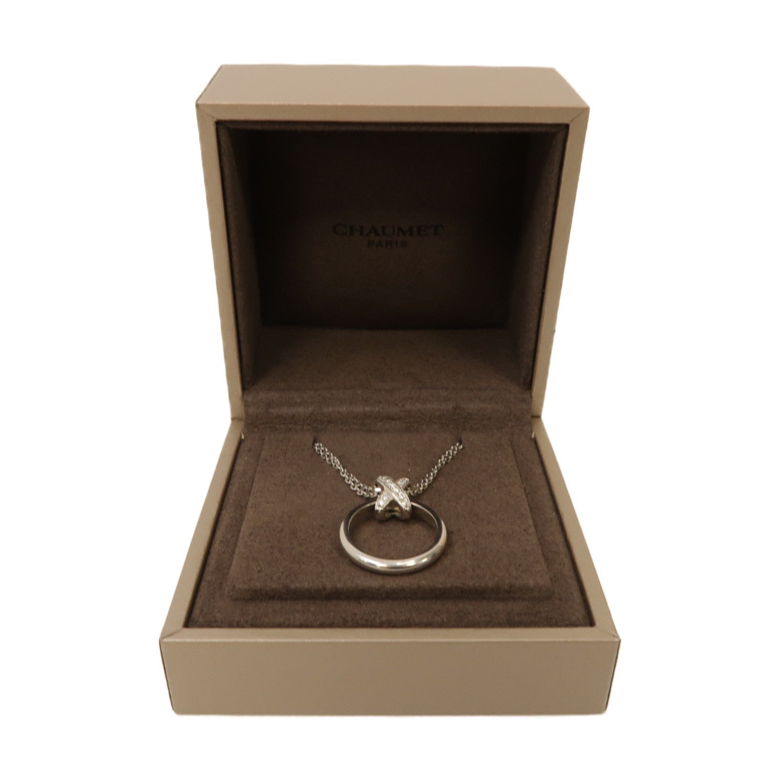 Chaumet 18K白金Necklace項鍊銀色
