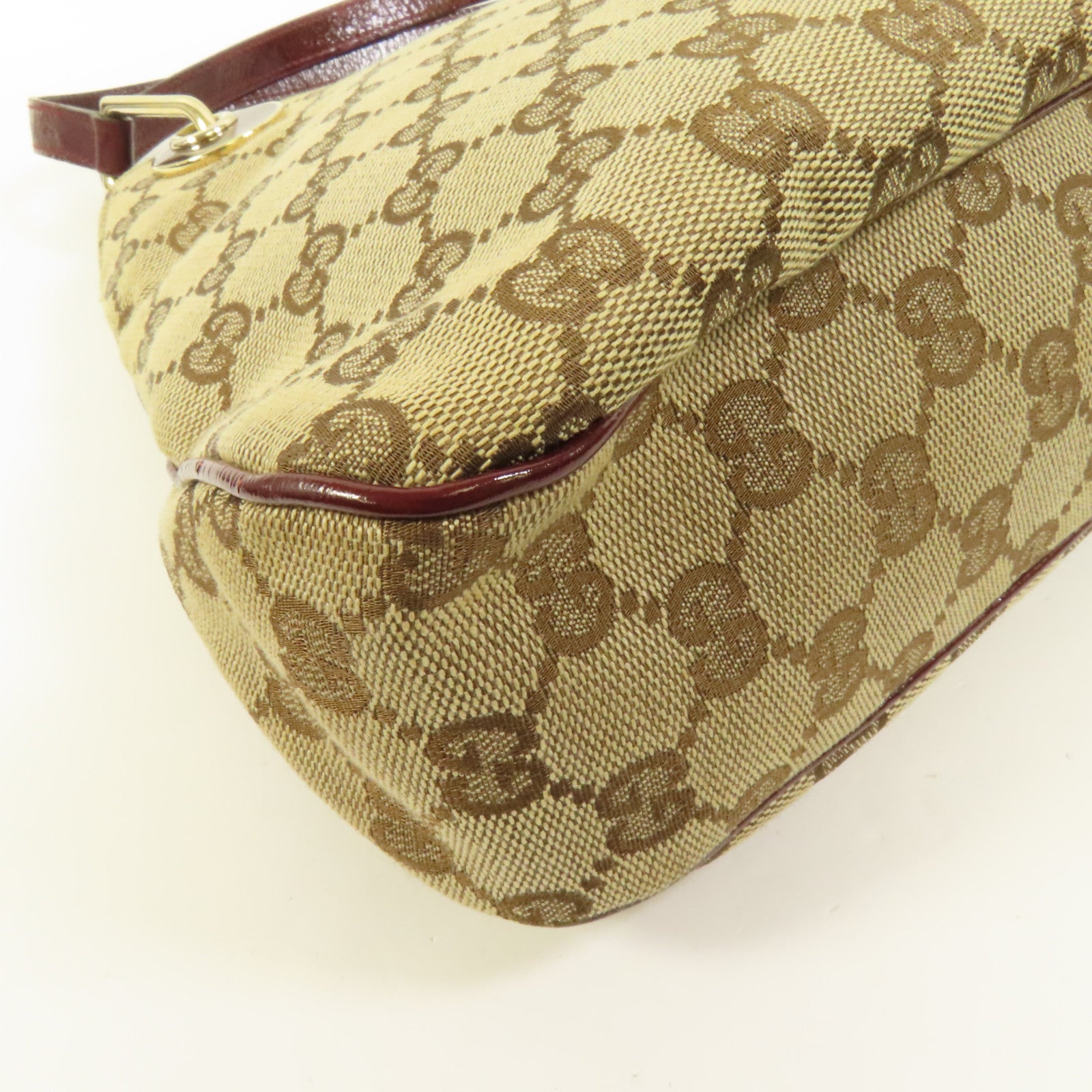 GUCCI 帆布Shoulder Bag金扣肩背袋