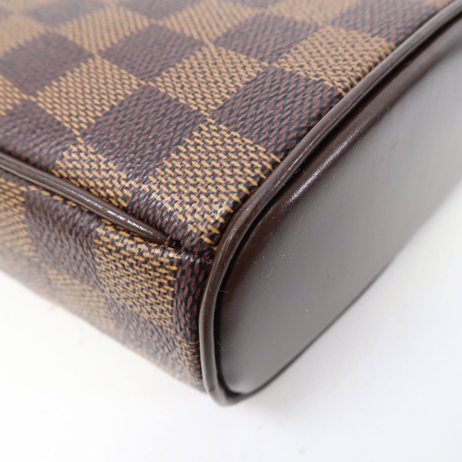 LOUIS VUITTON Damier Ipanema PM金扣肩背袋啡色