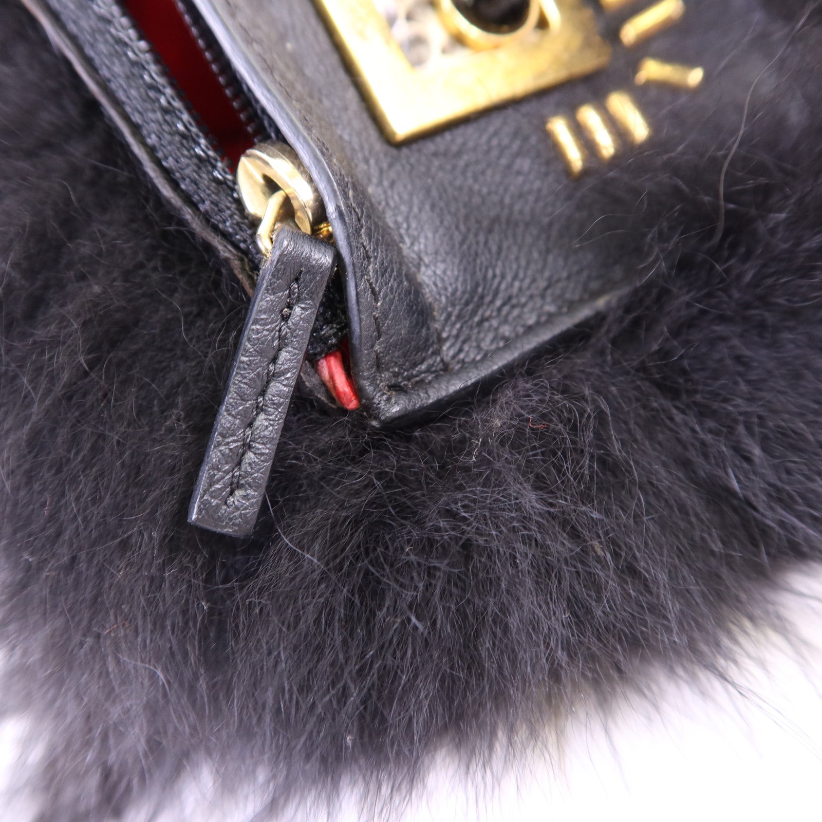 FENDI 狐狸皮/牛皮皮革/蛇皮皮革Key Holder金扣鎖匙扣