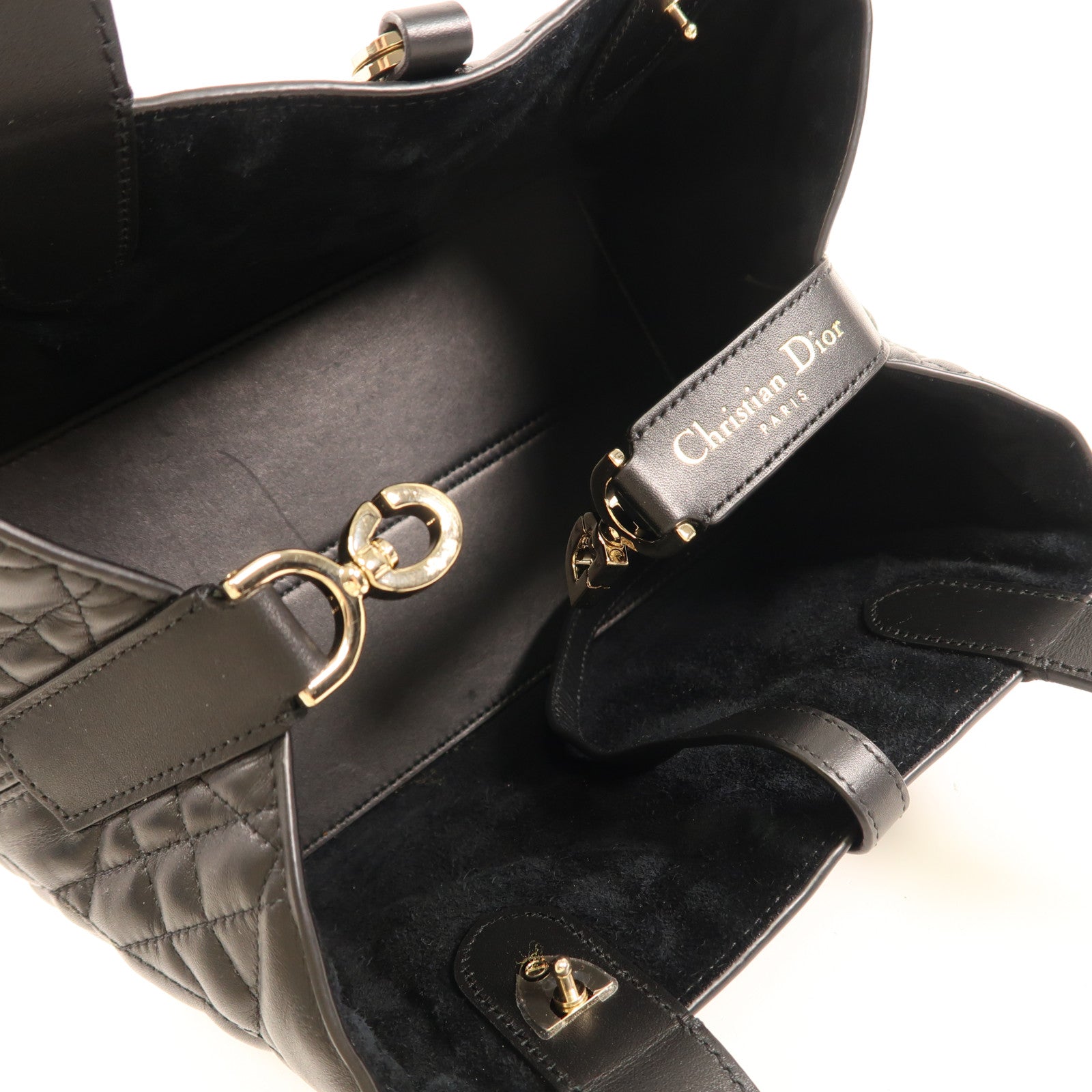 Dior 牛皮皮革Toujours Bag金扣手挽袋