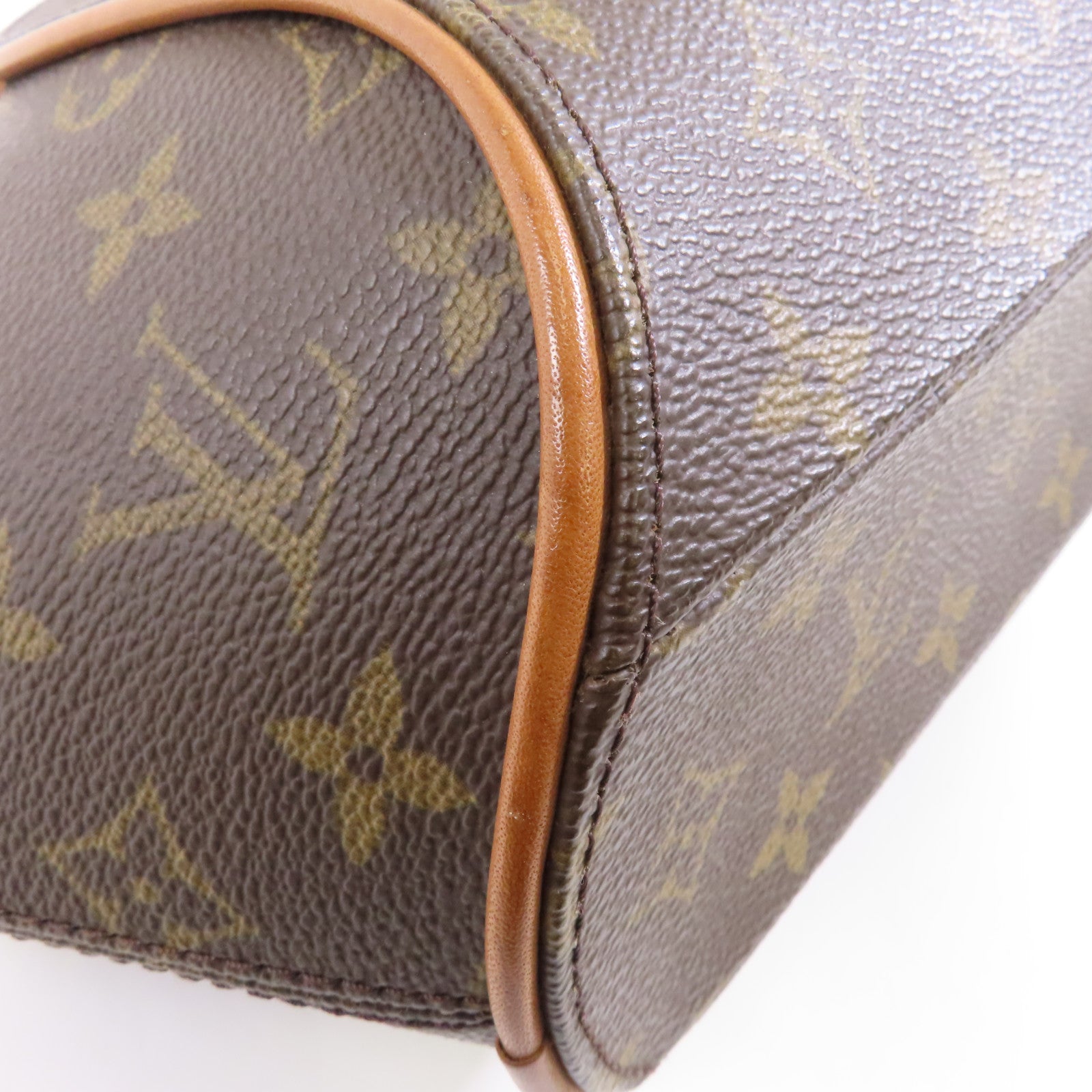 LOUIS VUITTON Monogram Ellipse PM金扣手挽袋啡色