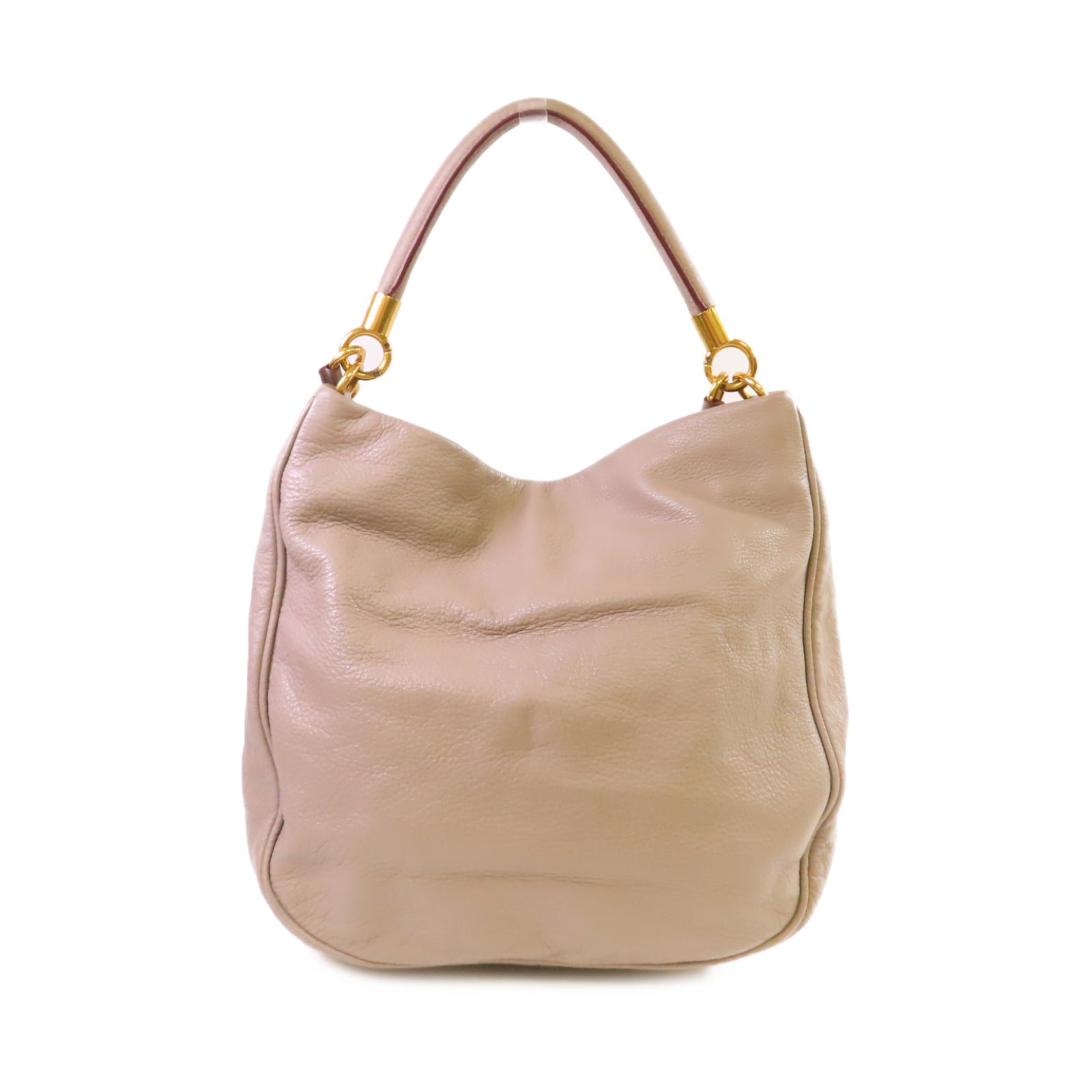 MARC BY MARC JACOBS 羊皮皮革2Way Shoulder Bag金扣手挽肩背兩用袋灰色