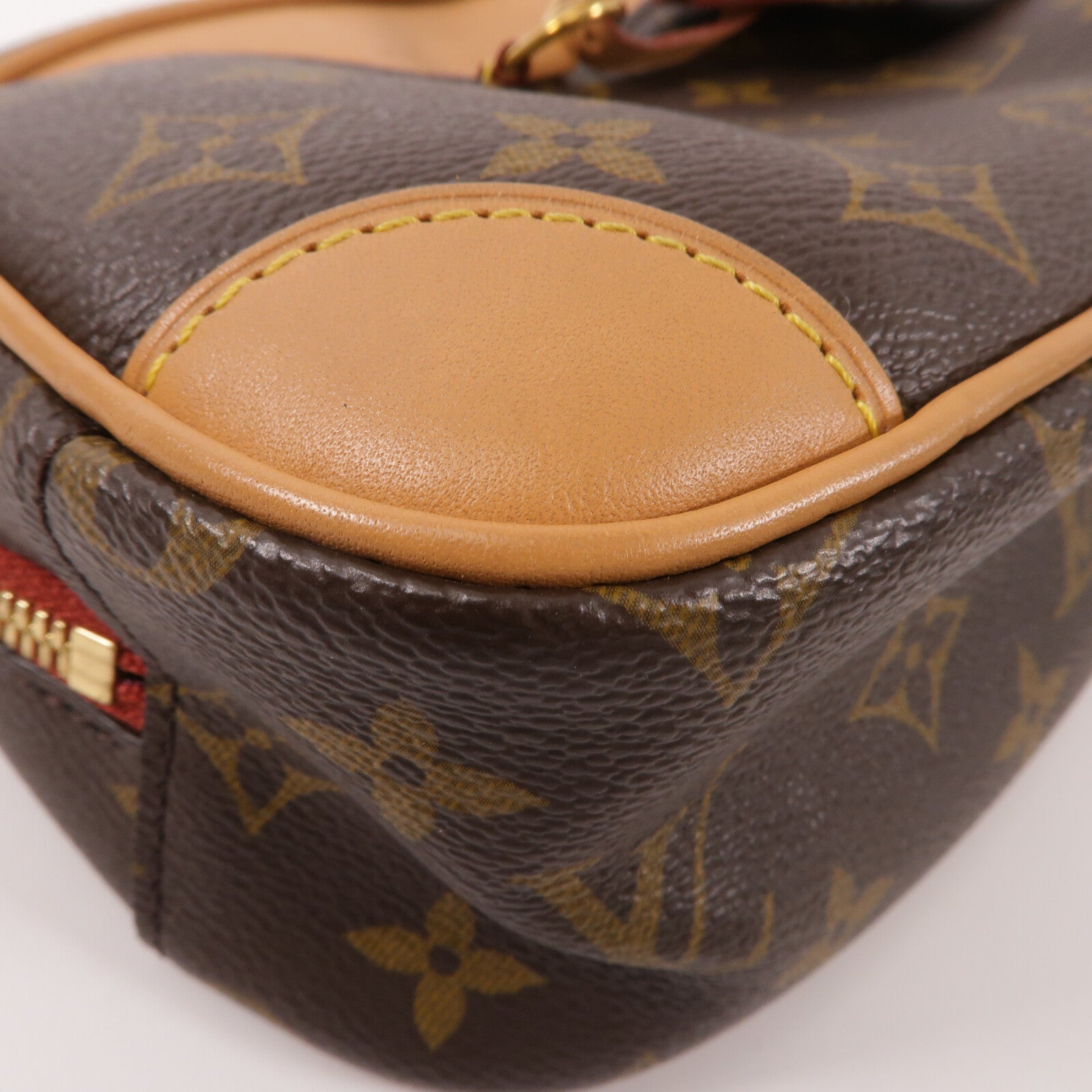 LOUIS VUITTON Monogram Deauville Mini金扣肩背袋棕色