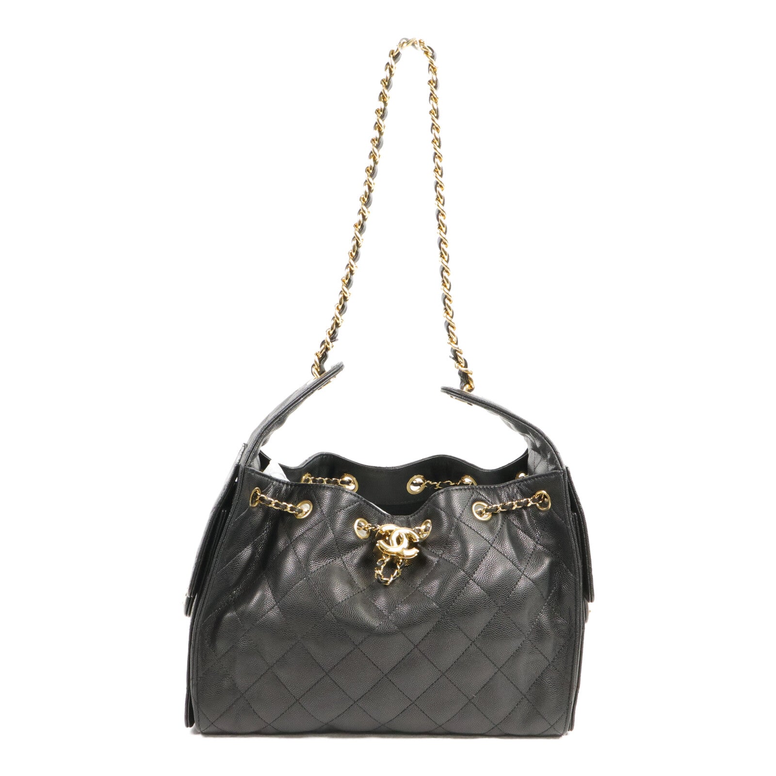CHANEL 牛皮皮革C25 Small鏈帶手挽袋