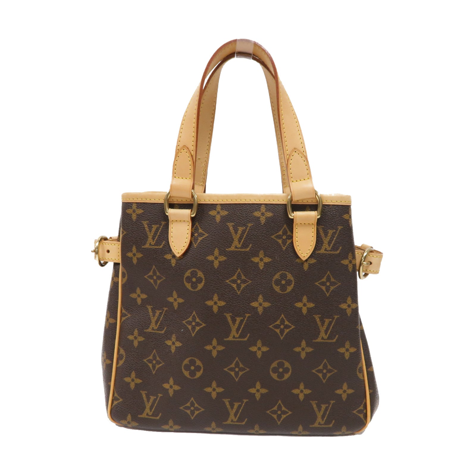 LOUIS VUITTON Monogram Batignolles金扣手挽袋啡色
