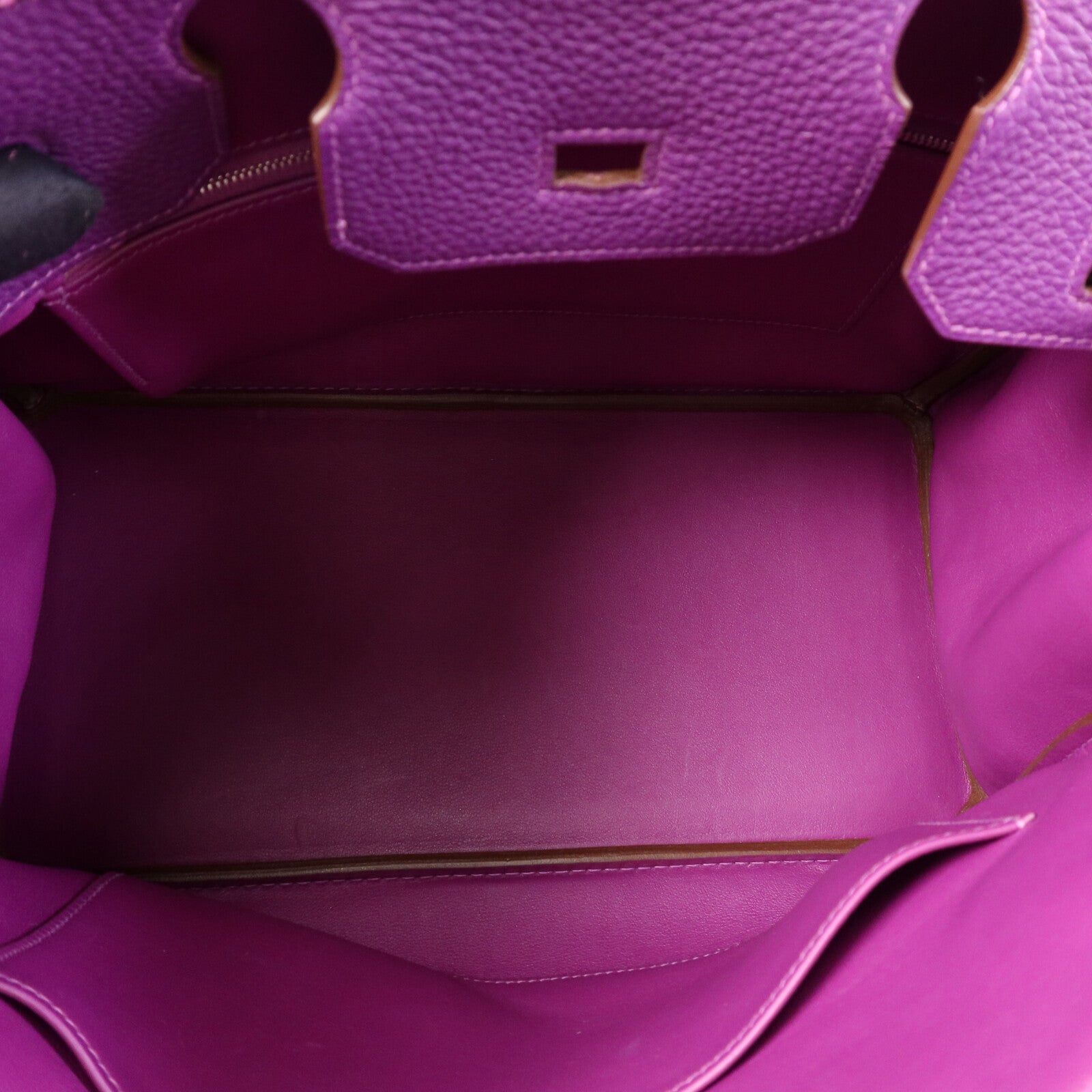 HERMES Togo/Swift皮革Birkin 30 Ghillies銀扣手挽袋