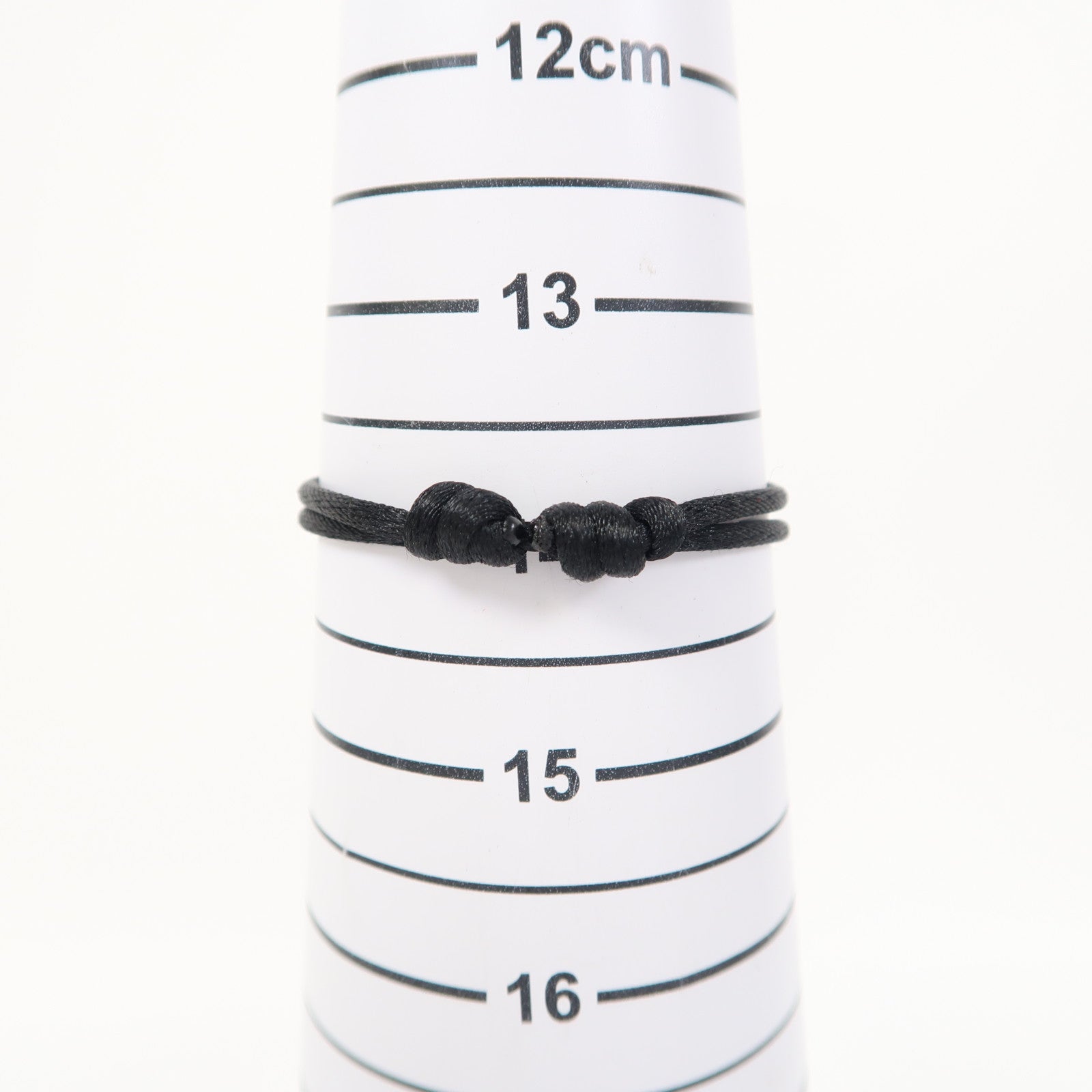 CARTIER 18K白金/陶瓷Trinity Bracelet手鏈黑色