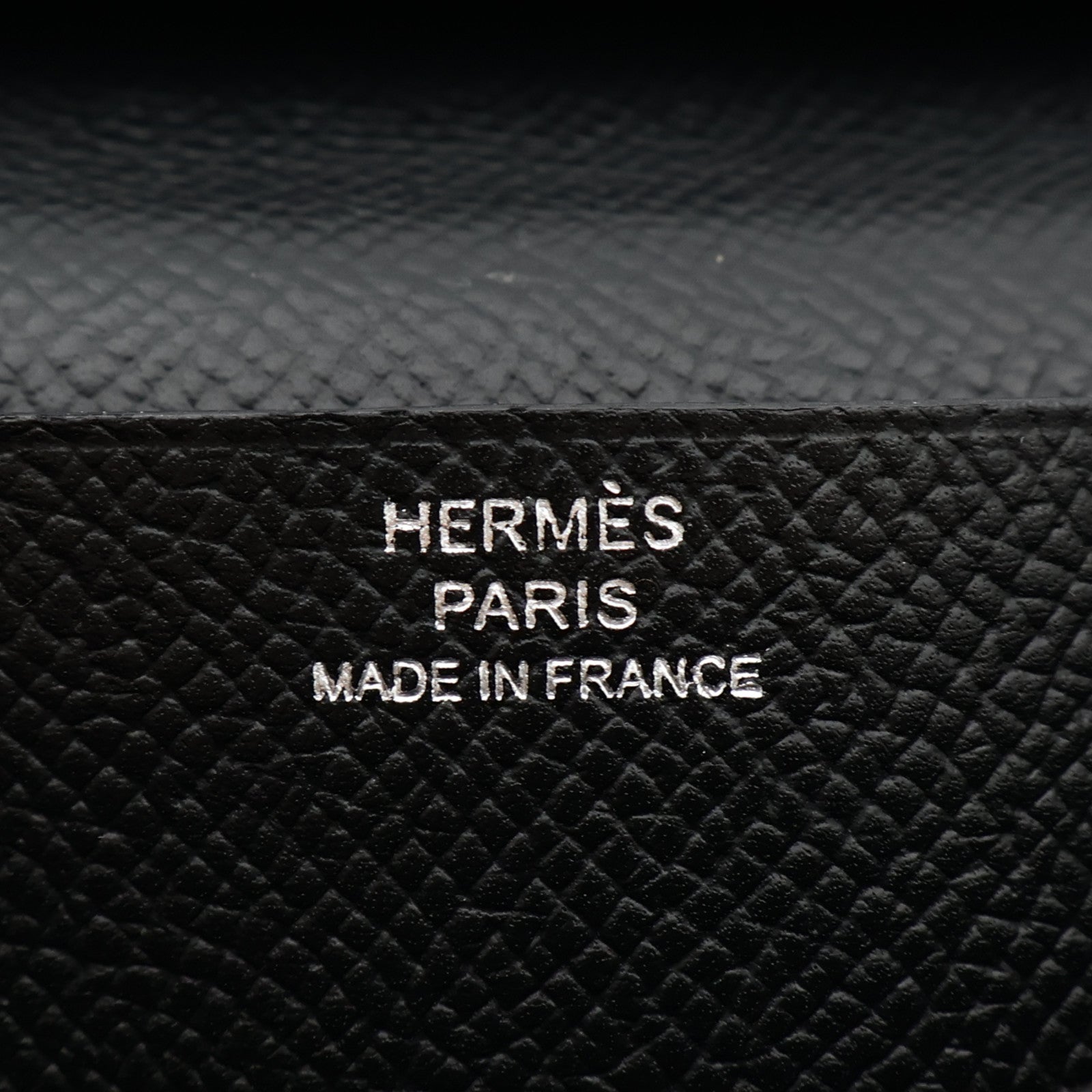HERMES Epsom皮革Bearn Wallet長錢包Noir
