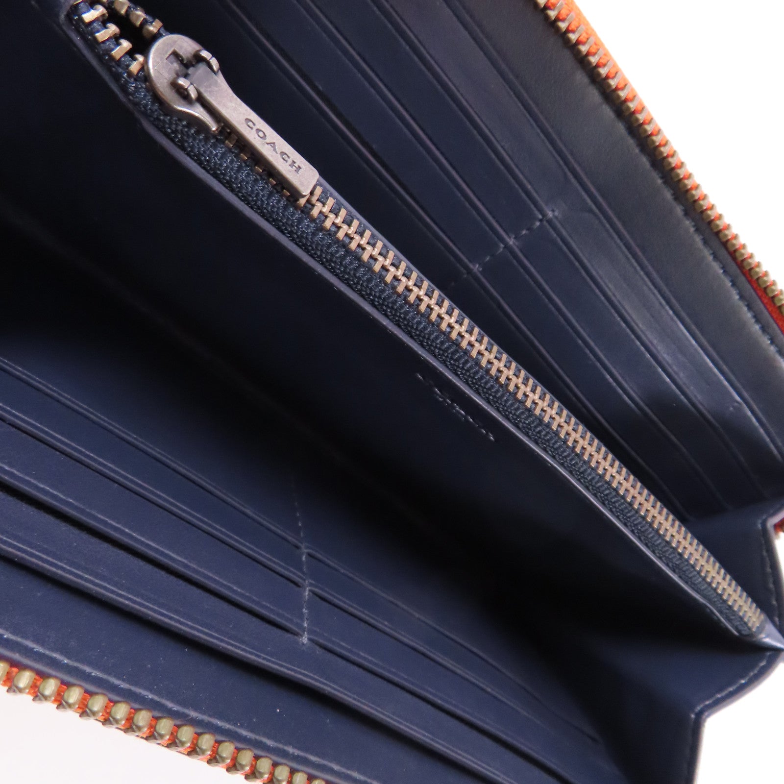 COACH 塗層帆布Zipper Long Wallet長錢包
