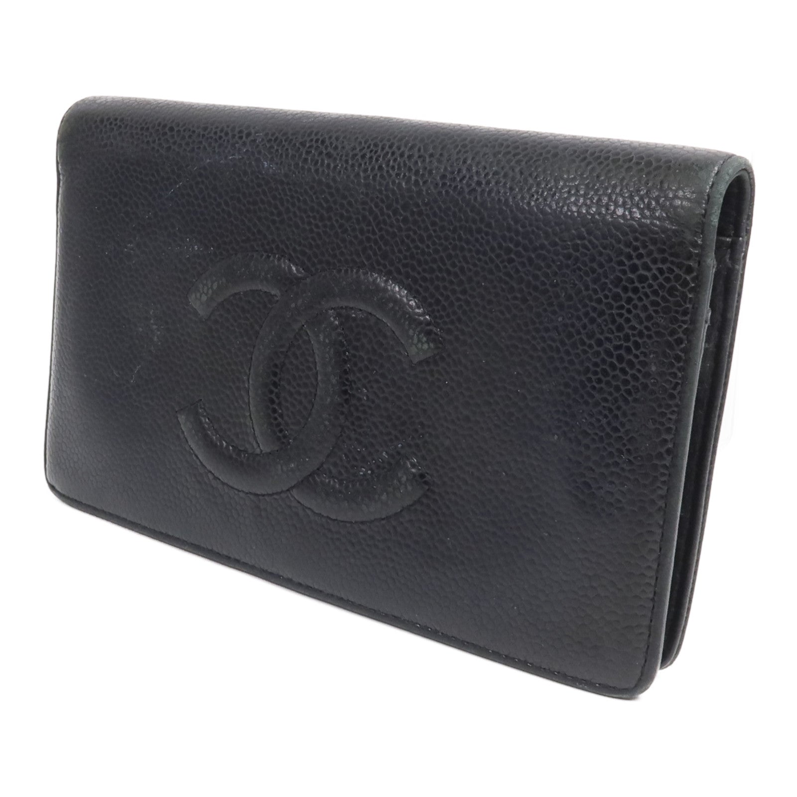 CHANEL 牛皮皮革Long Bifold Wallet長錢包
