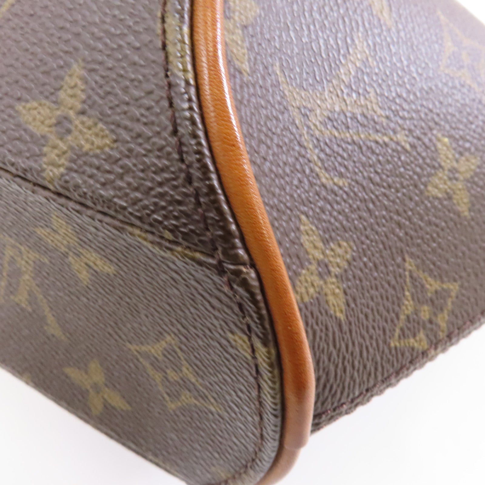 LOUIS VUITTON Monogram Ellipse PM金扣手挽袋啡色