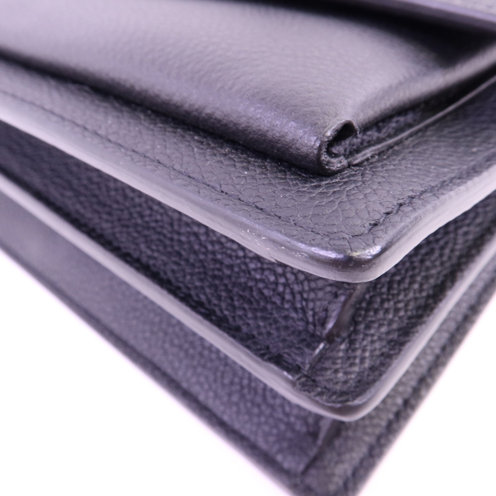 SAINT LAURENT 牛皮皮革Sunset銀扣鏈帶肩背袋