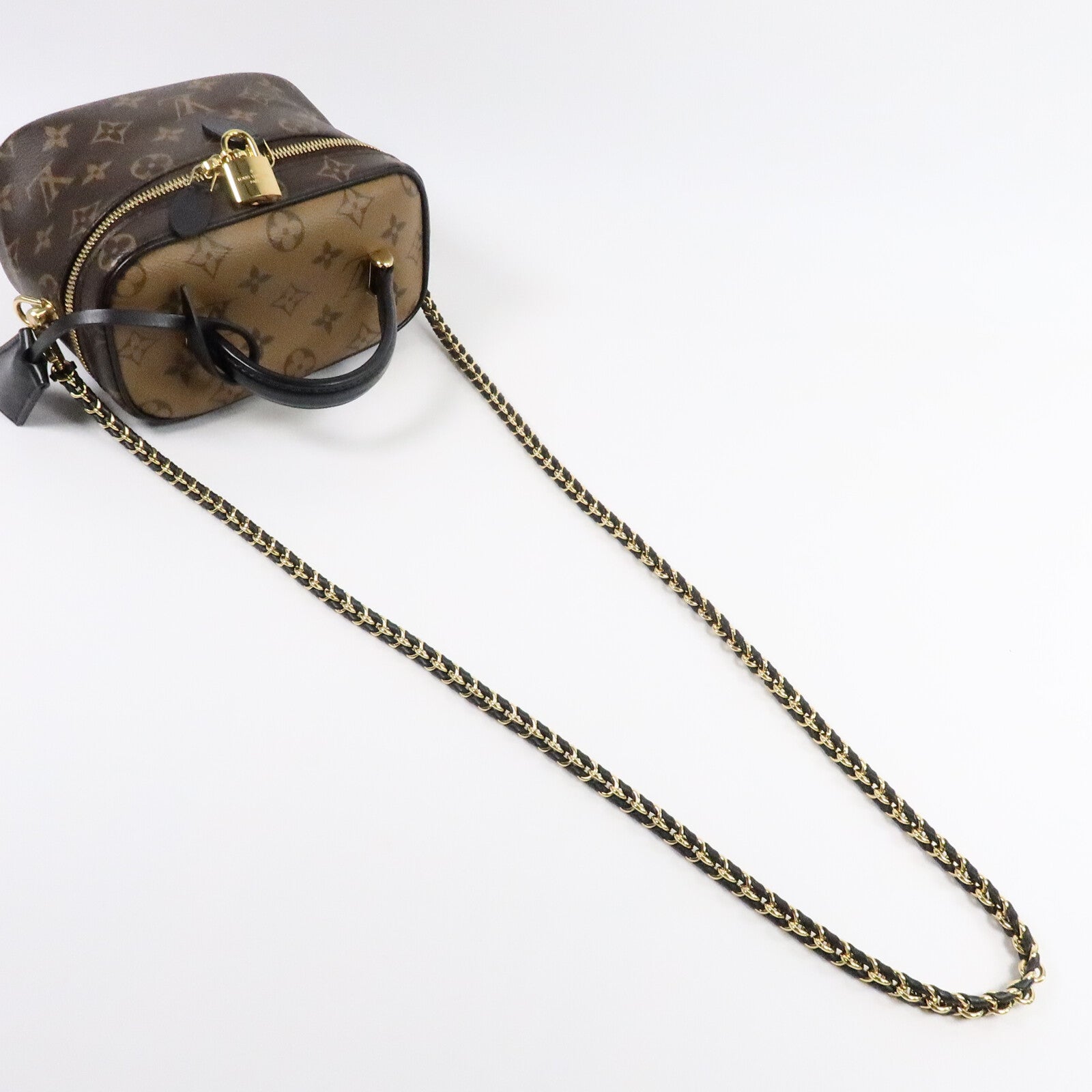 LOUIS VUITTON Monogram Reverse Vanity PM手挽肩背兩用袋