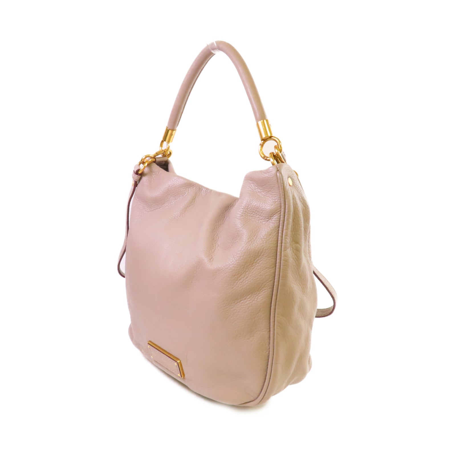 MARC BY MARC JACOBS 羊皮皮革2Way Shoulder Bag金扣手挽肩背兩用袋灰色