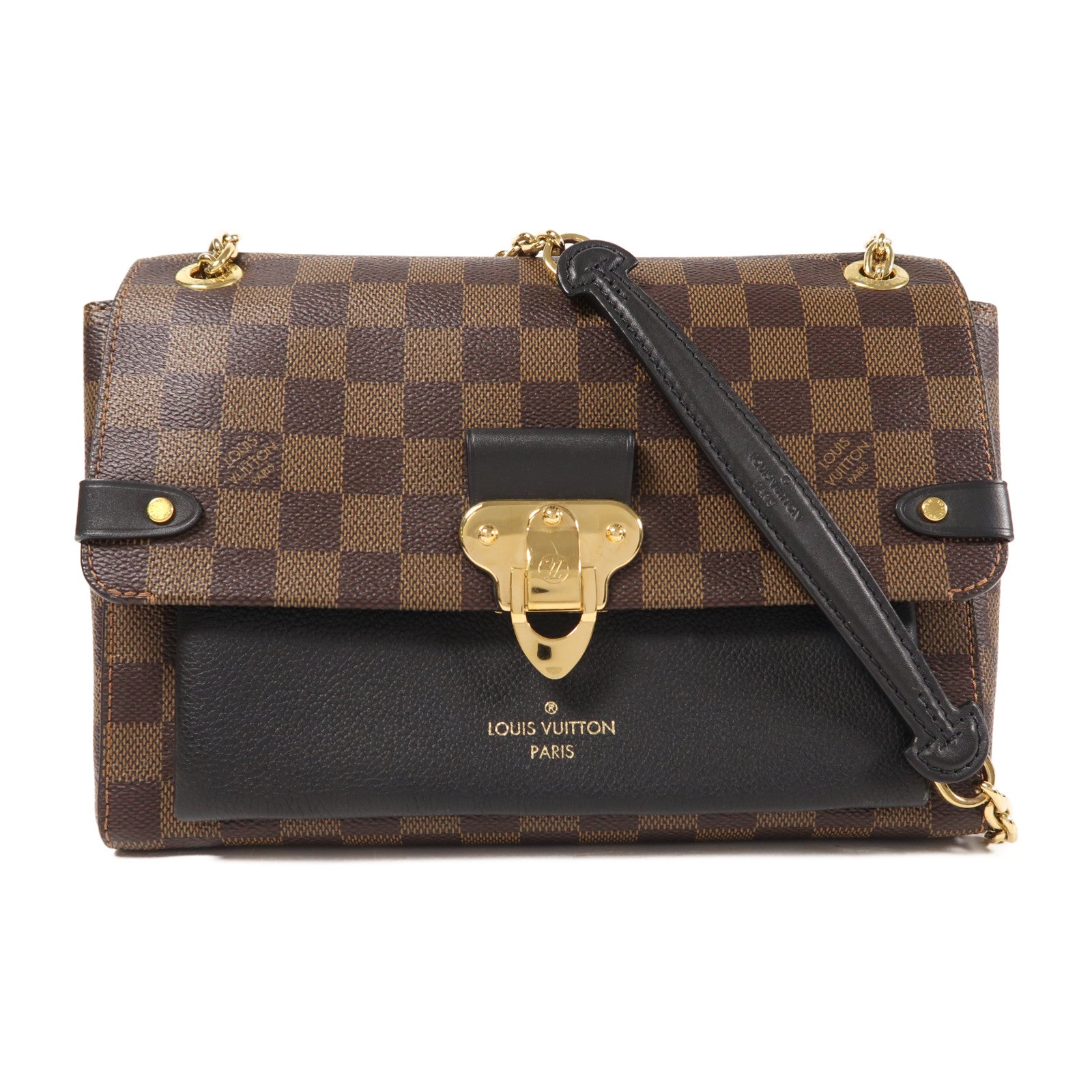 LOUIS VUITTON 【激減優惠】Damier Vavin金扣鏈帶肩背袋