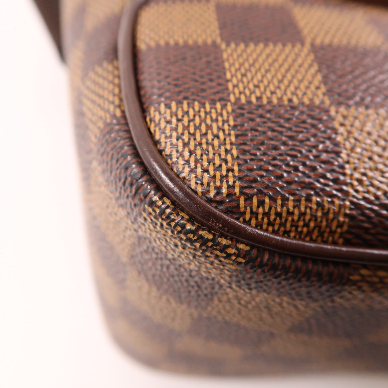 LOUIS VUITTON Damier Olaf MM金扣肩背袋棕色