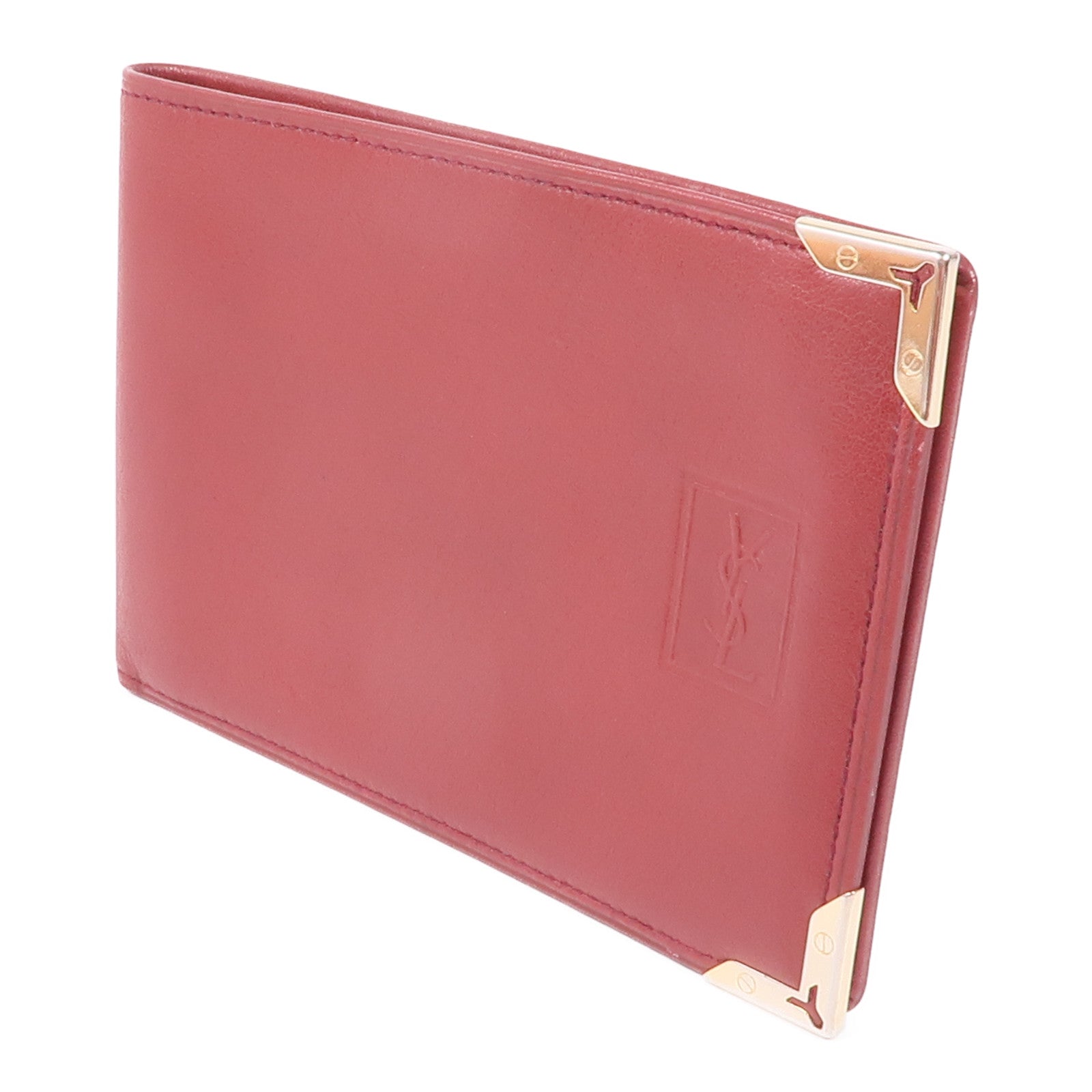 YVES SAINT LAURENT 皮革Wallet金扣錢包