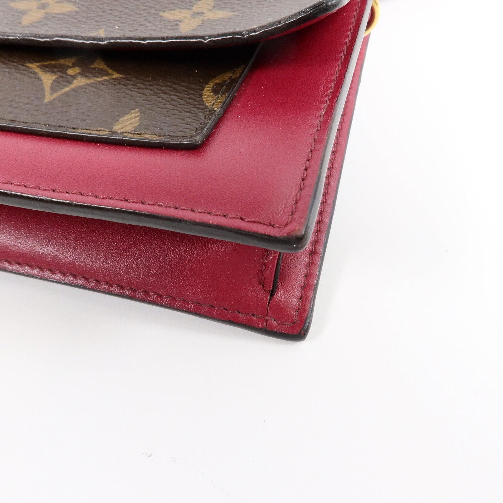 LOUIS VUITTON Monogram Portefeuille Flore鏈帶肩背袋